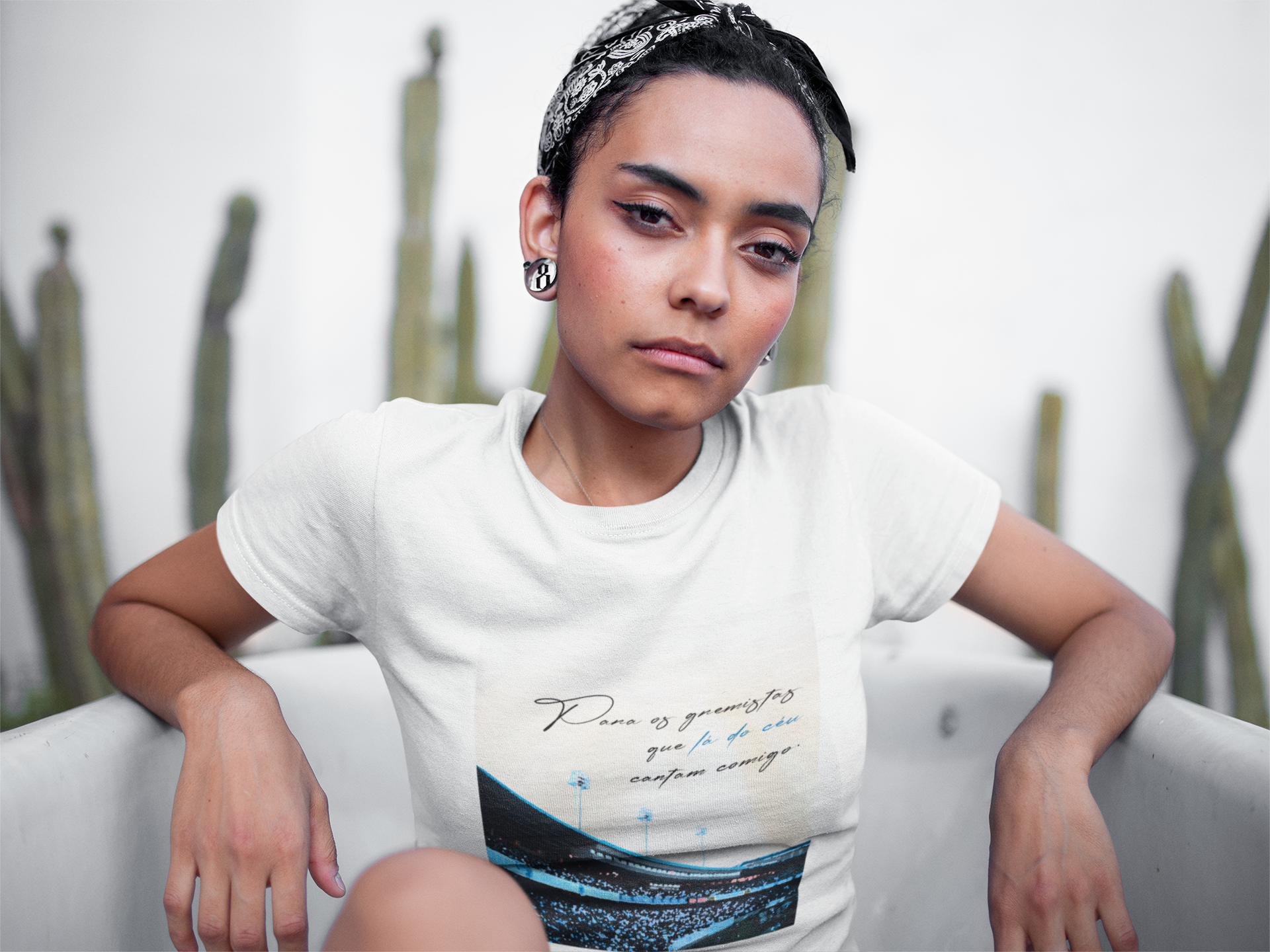 Baby Look Gremistas lá do céu