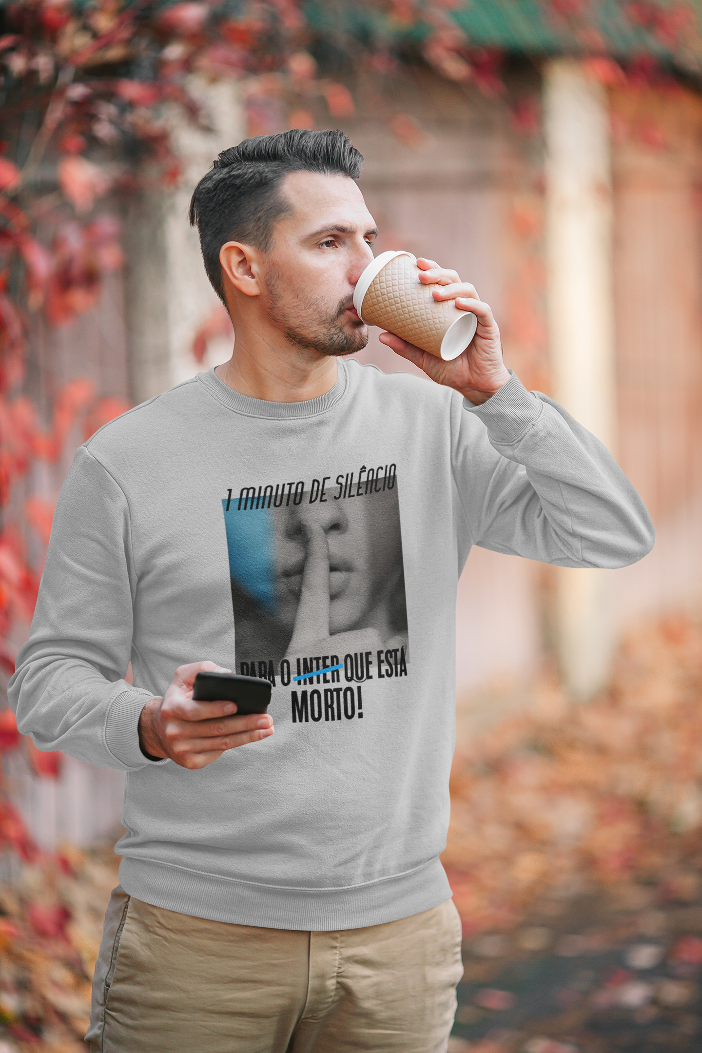 Moletom 1 minuto de silêncio 