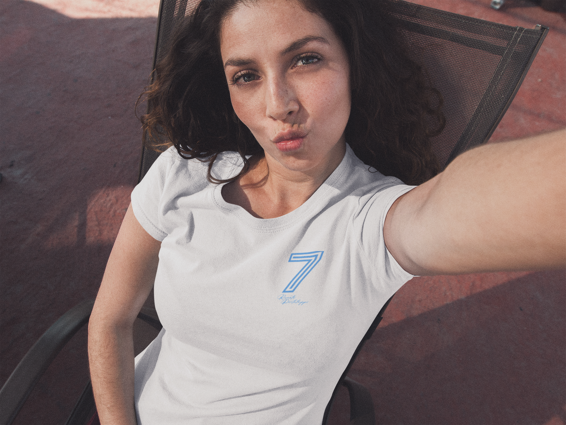 Baby Look 7 Renato - Estampa Azul