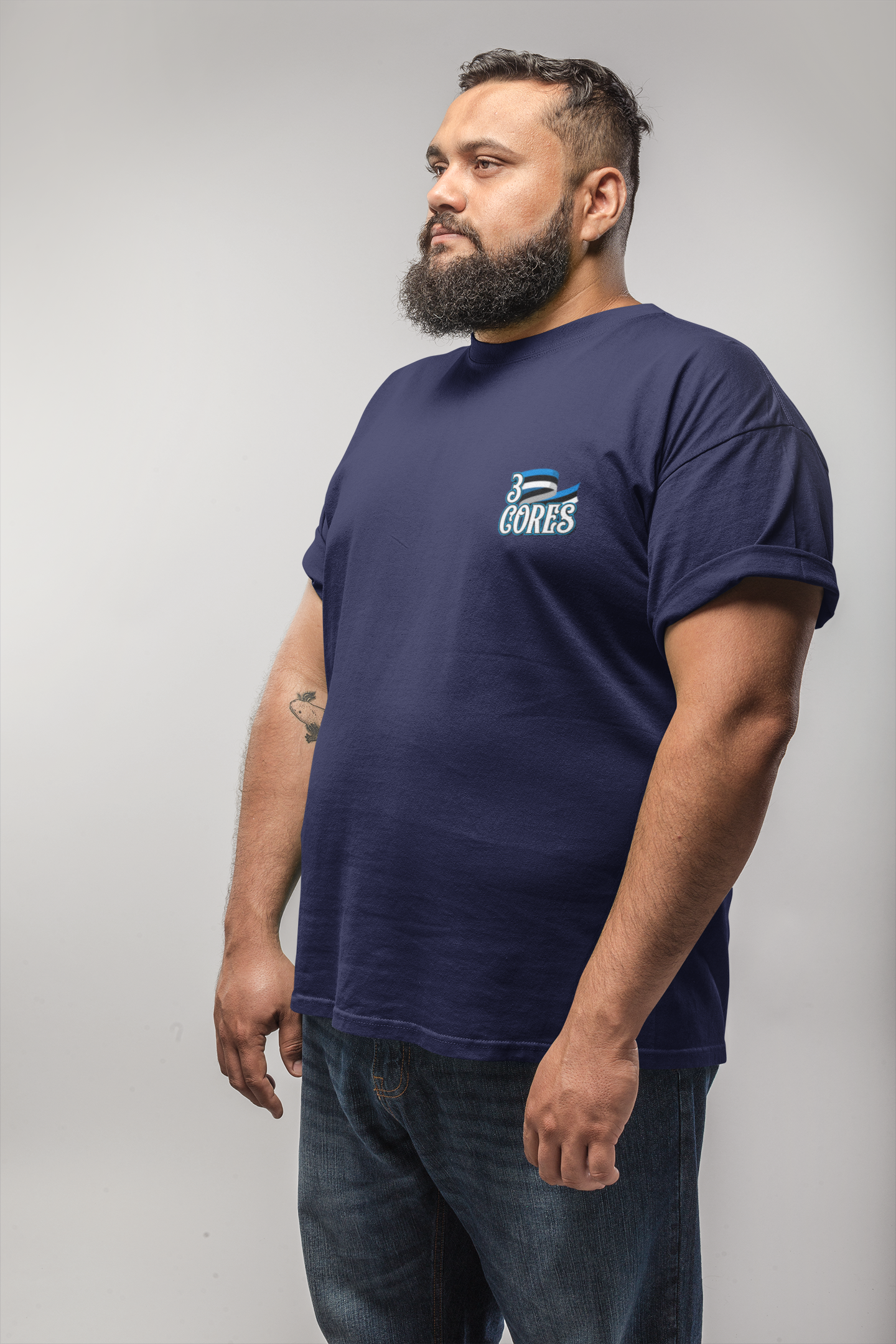 3 Cores: Legado Tricolor Casual Plus Size