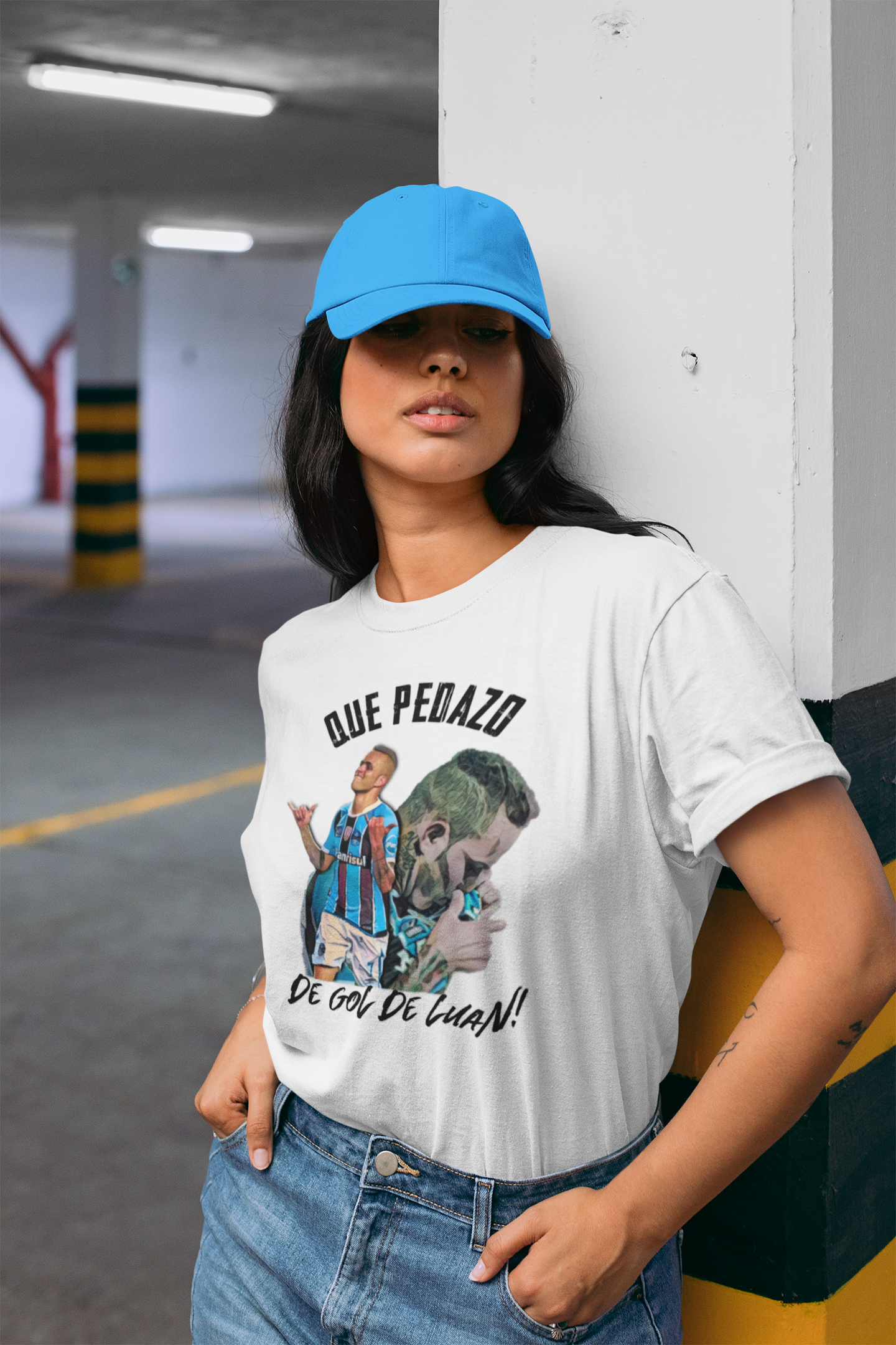 Baby Look Que Pedazo de Gol - Estampa Escura