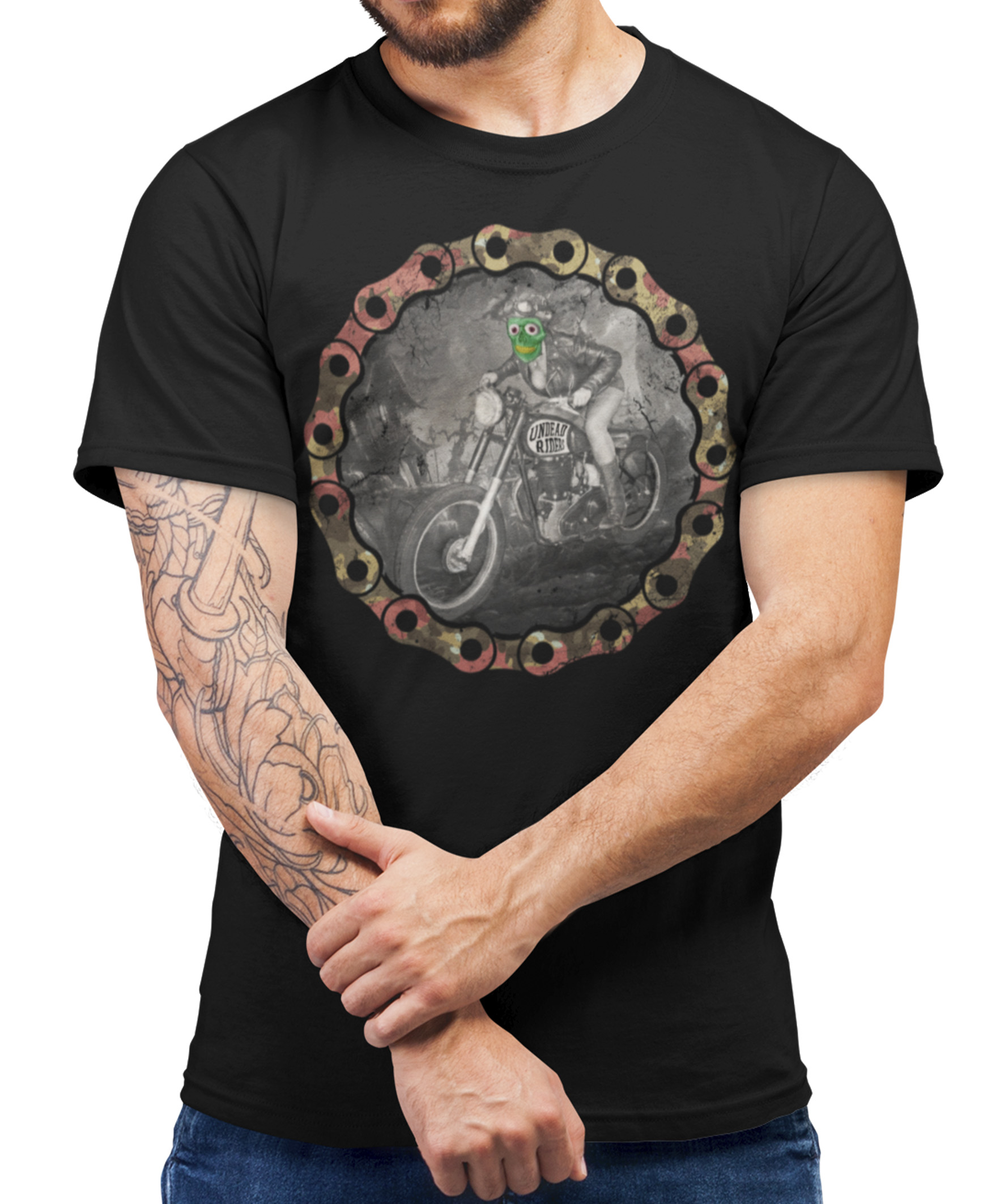Camiseta Printfull Undead riders
