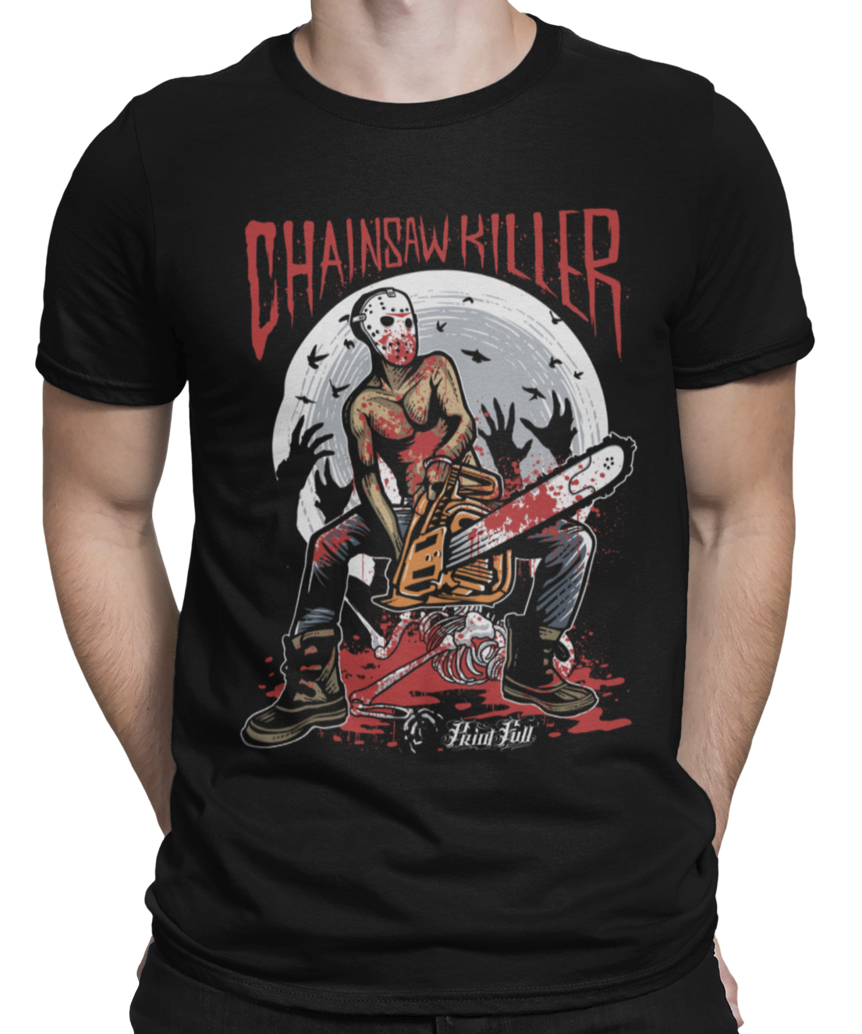 Camiseta Printfull Chainsaw Killer
