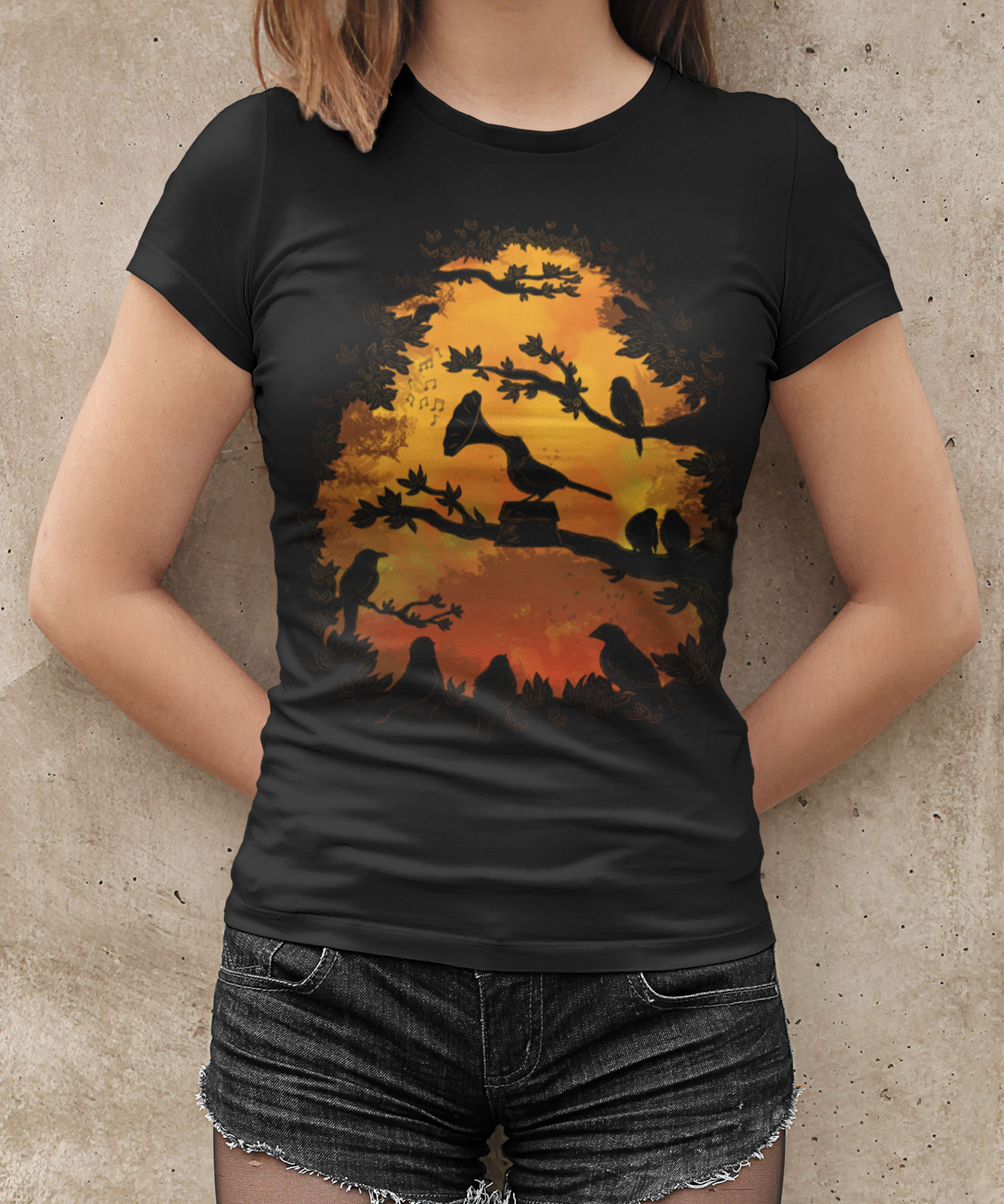 Baby Long Prime Printfull A Birds Song