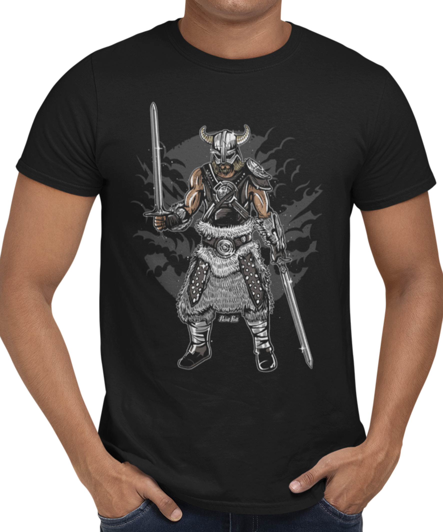 Camiseta Printfull Dark Viking