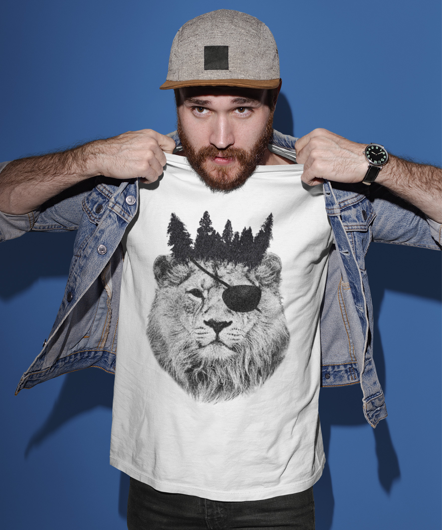 Camiseta Printfull King of the Jungle