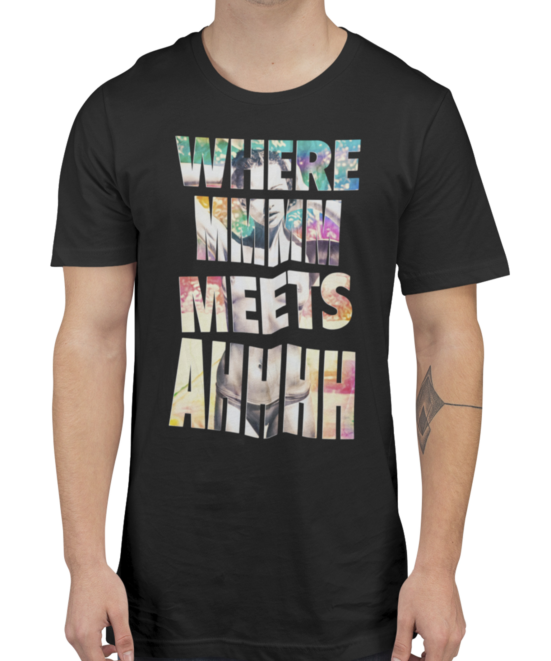 Camiseta Printfull Where mmm meets ahhh