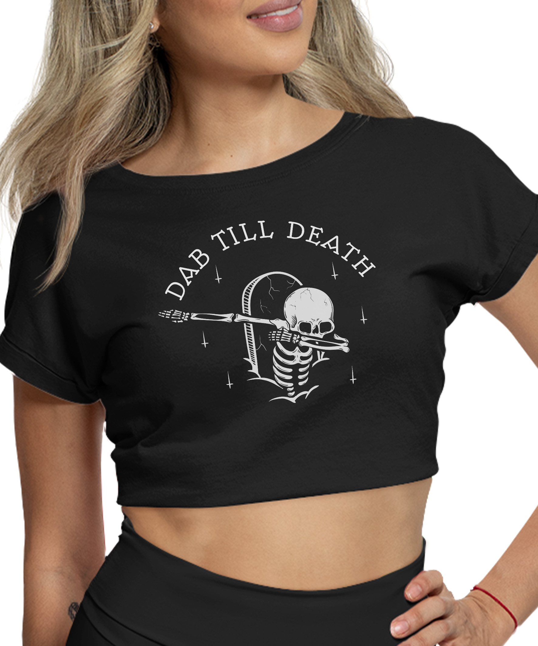 Cropped Printfull Dab Till Death