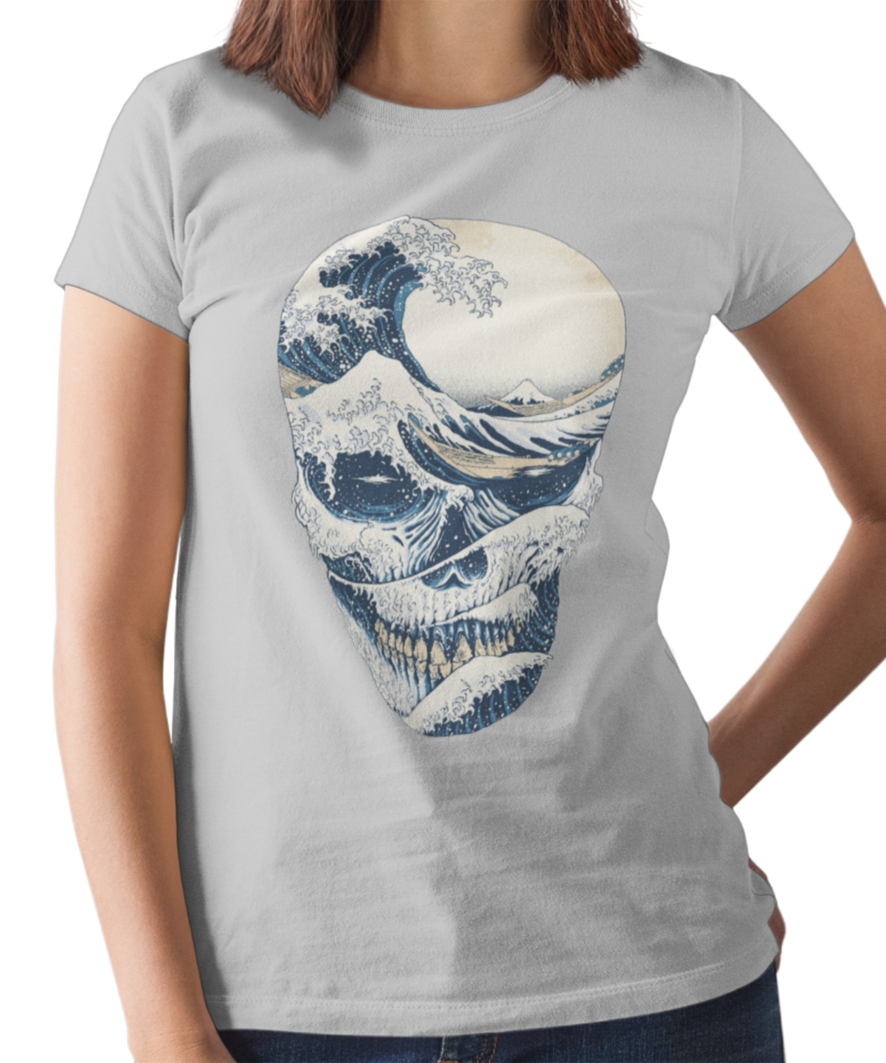 Baby Long Printfull The Great Wave of Skull