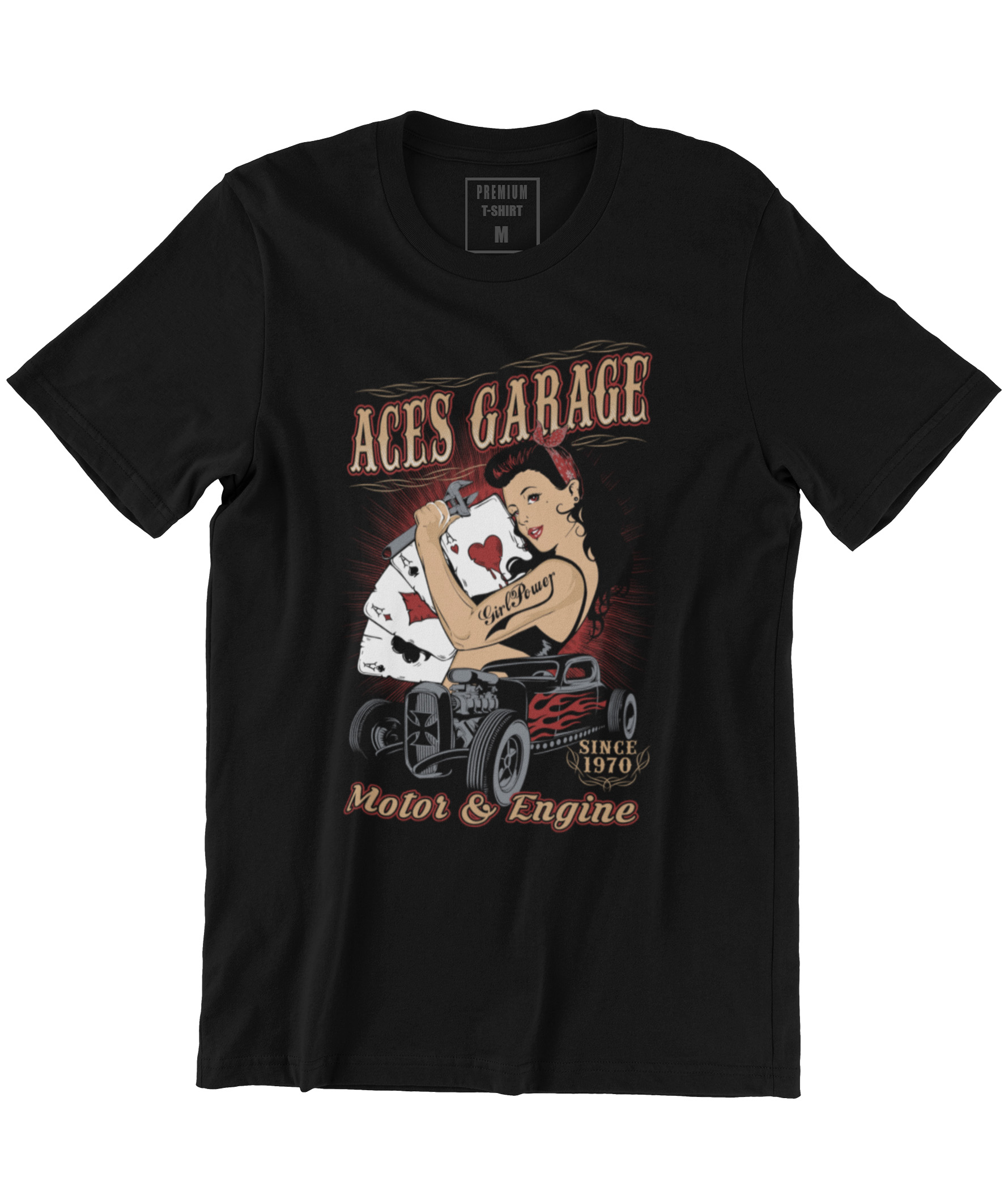 Camiseta Printfull Aces Garage