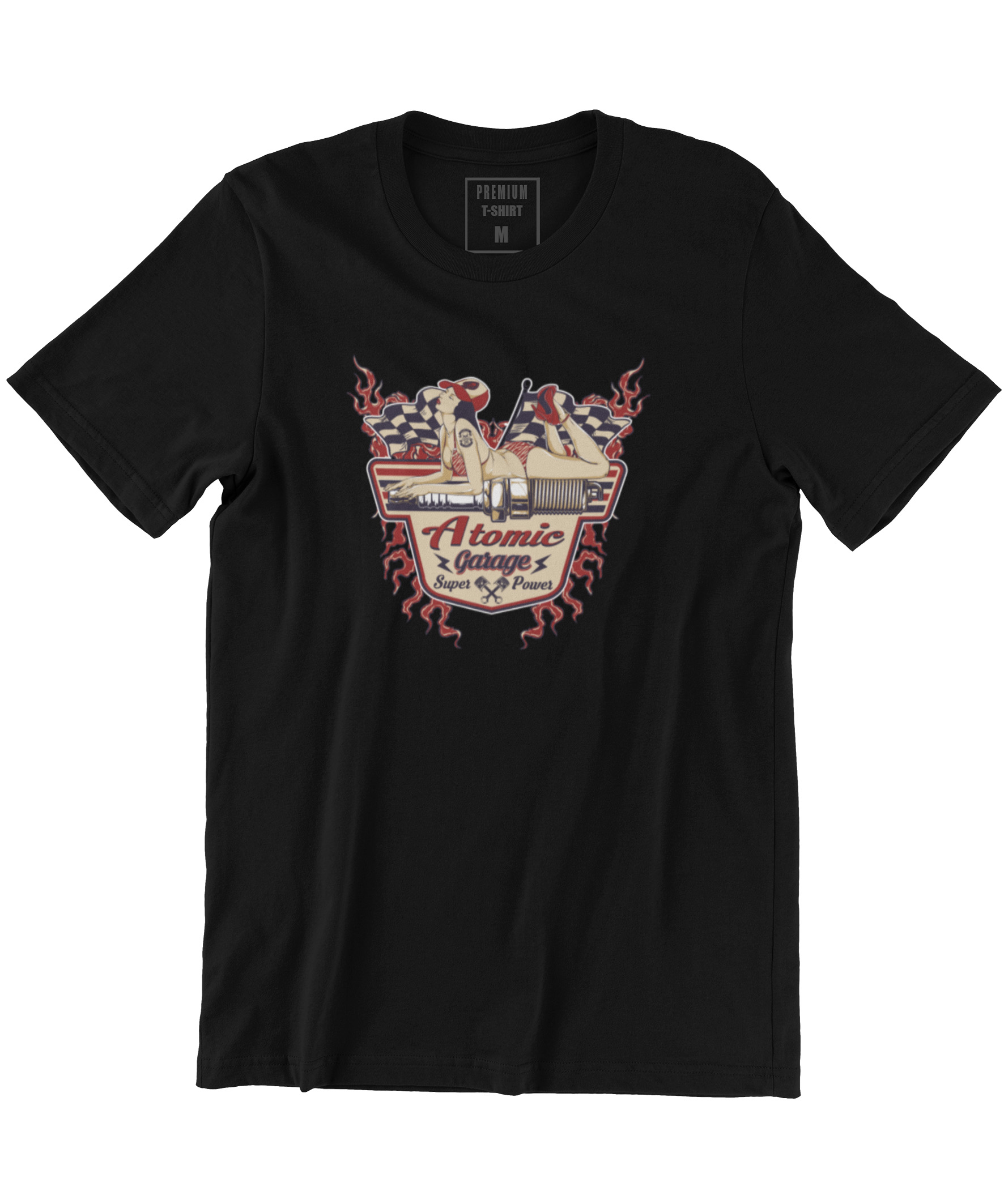 Camiseta Printfull Atomic Garage