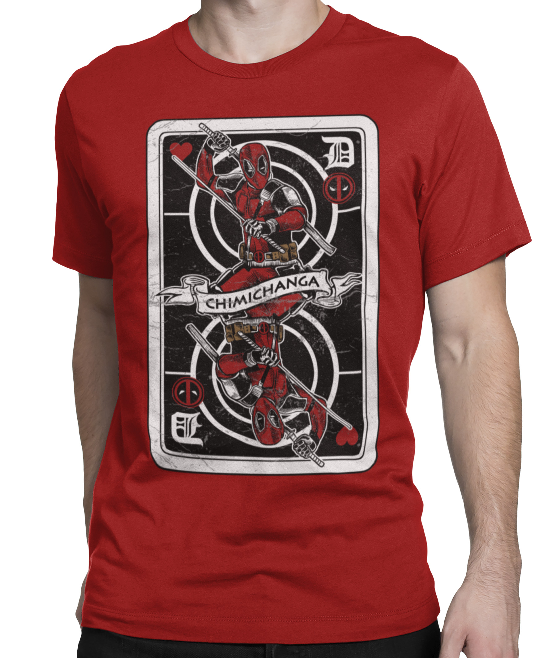 Camiseta Printfull Deadpool Card