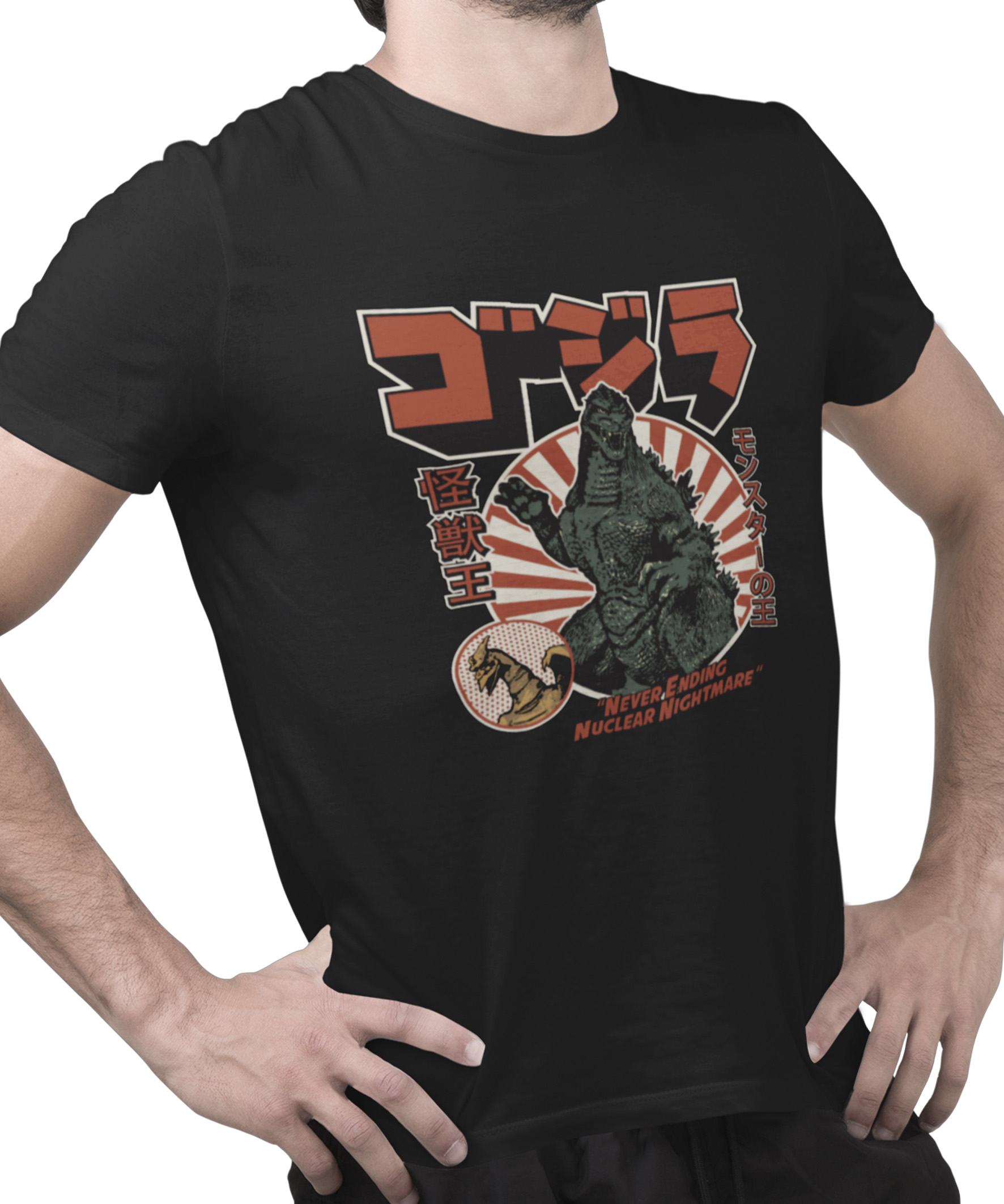 Camiseta Printfull king of kaiju