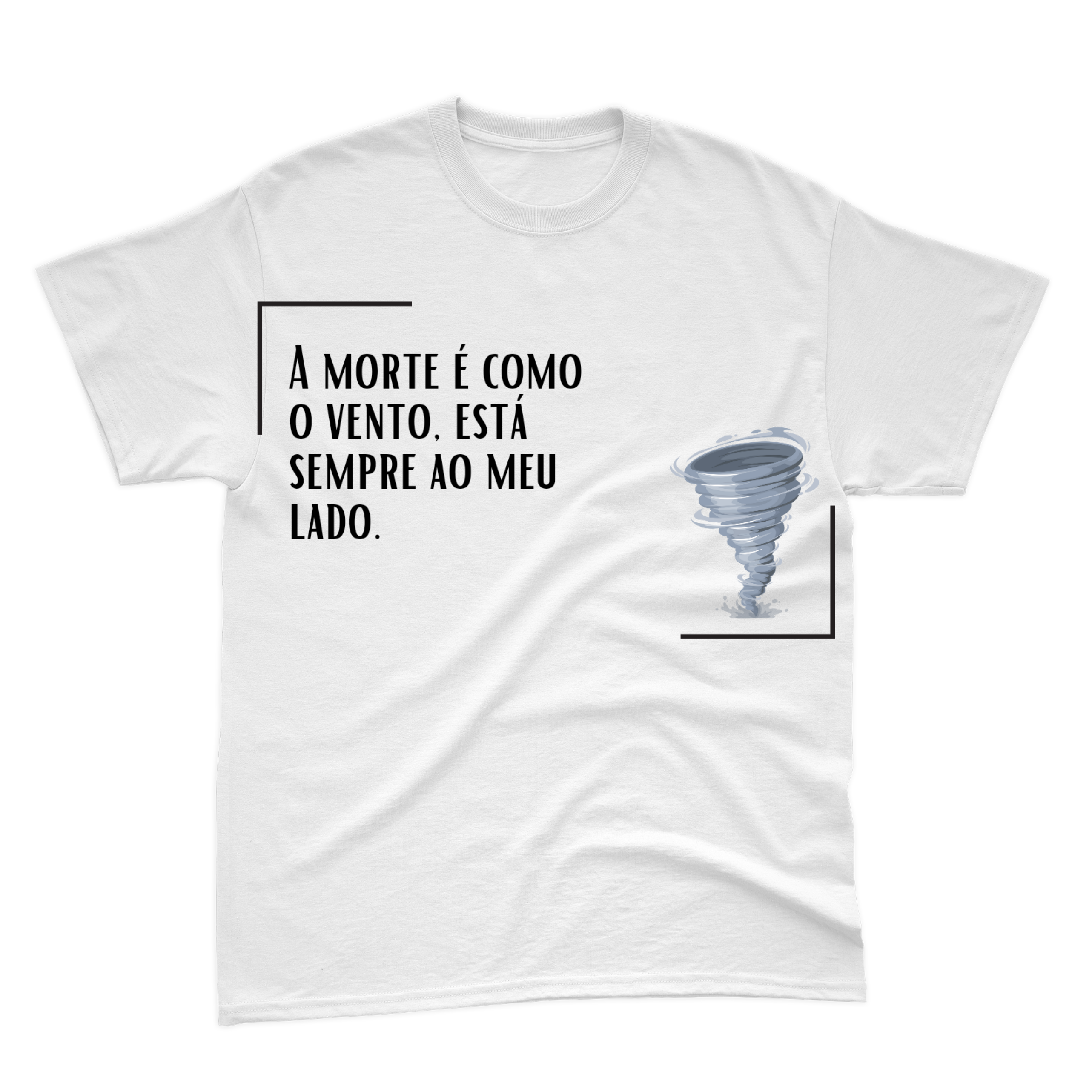 Camiseta Yasuo Branca - A morte é como o vento, está sempre ao meu lado