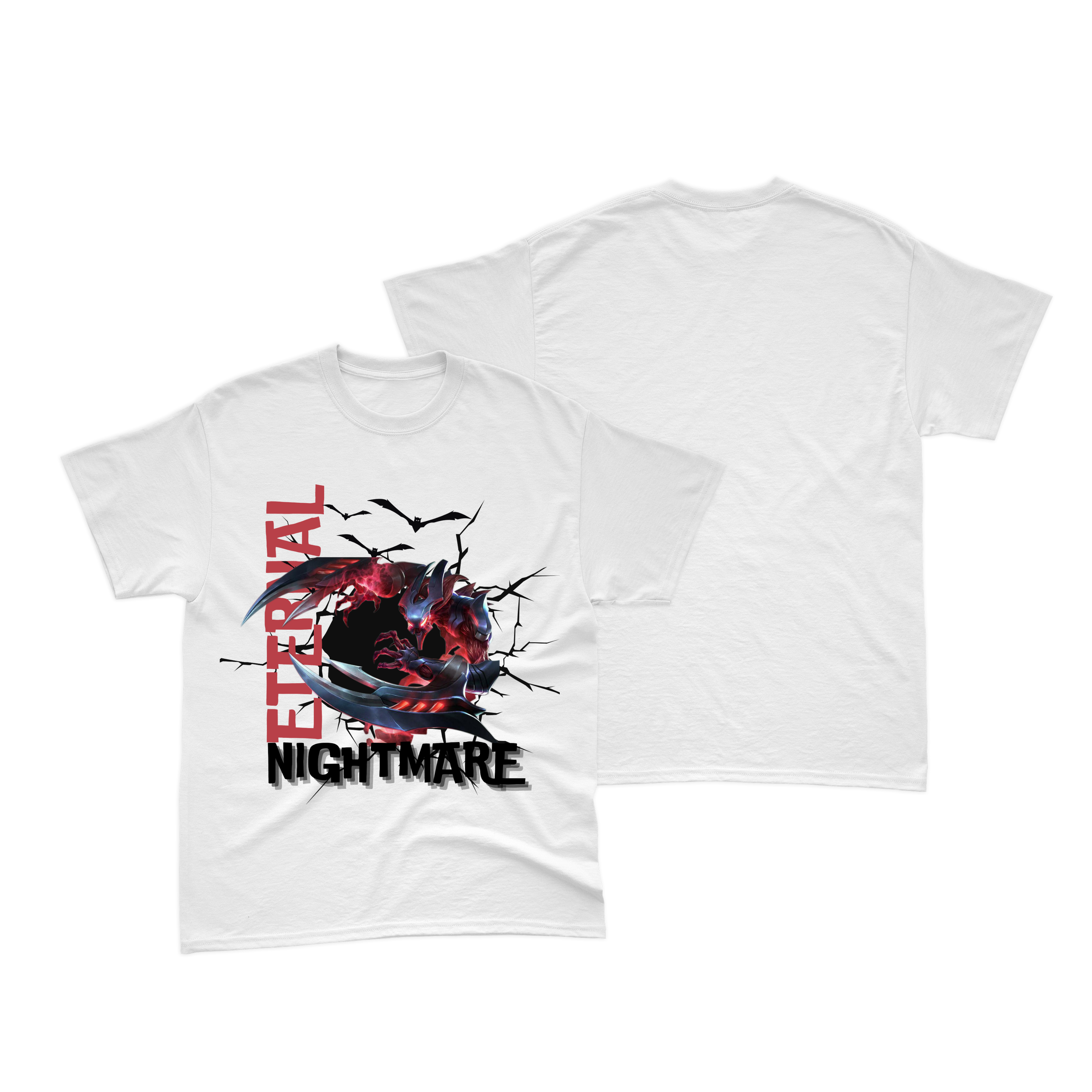 Camiseta Branca Nocturne Eternal Nightmare 
