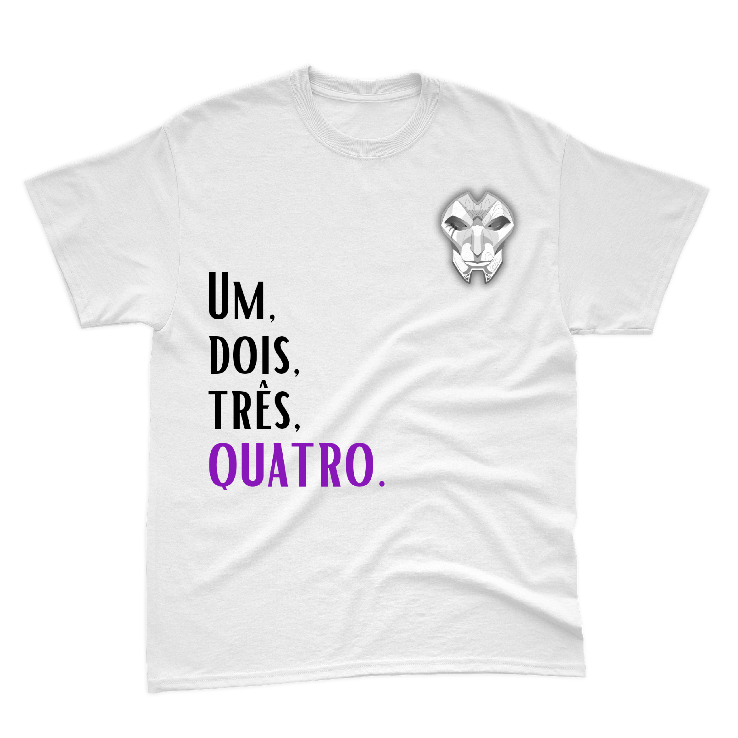 Camiseta Jhin Branca - Um, Dois, Três, Quatro.