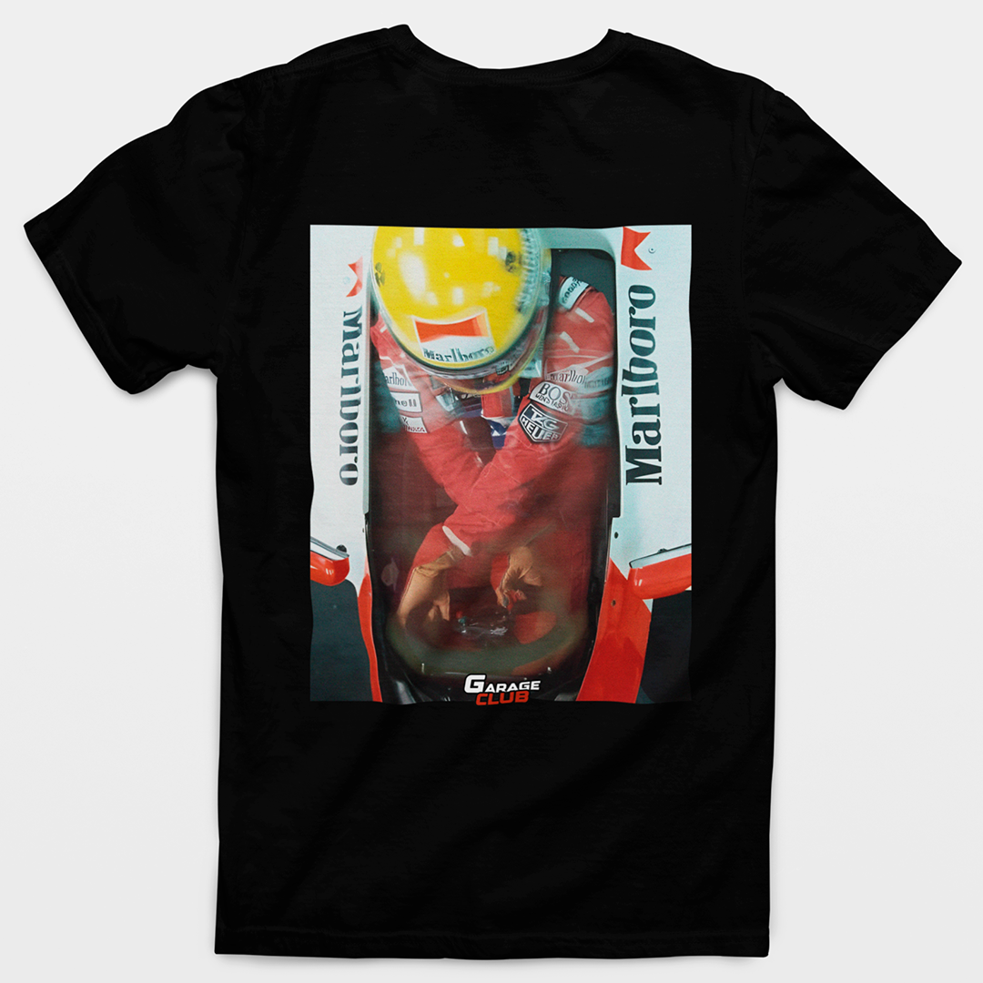 CAMISETA AYRTON SENNA - COSTAS