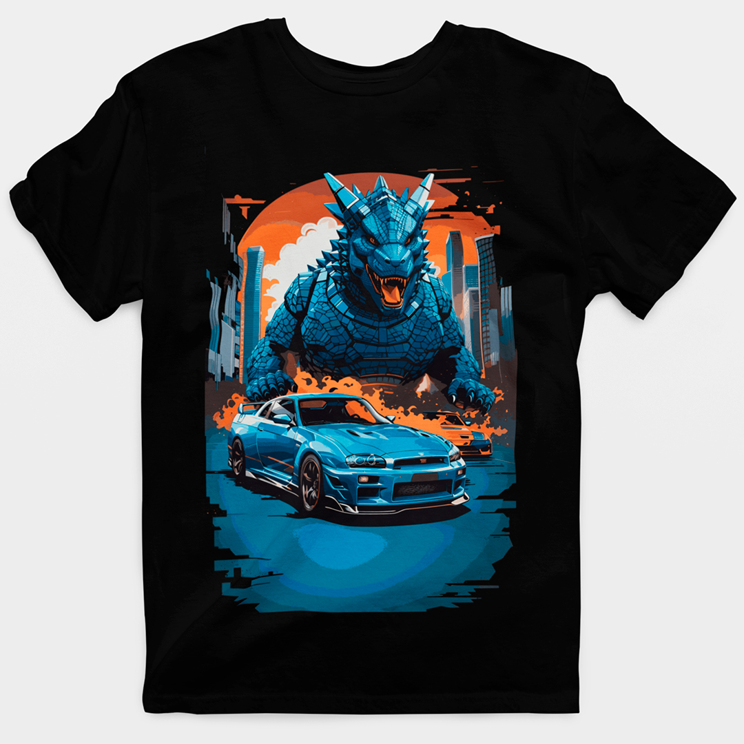 CAMISETA GTR R34 GODZILLA