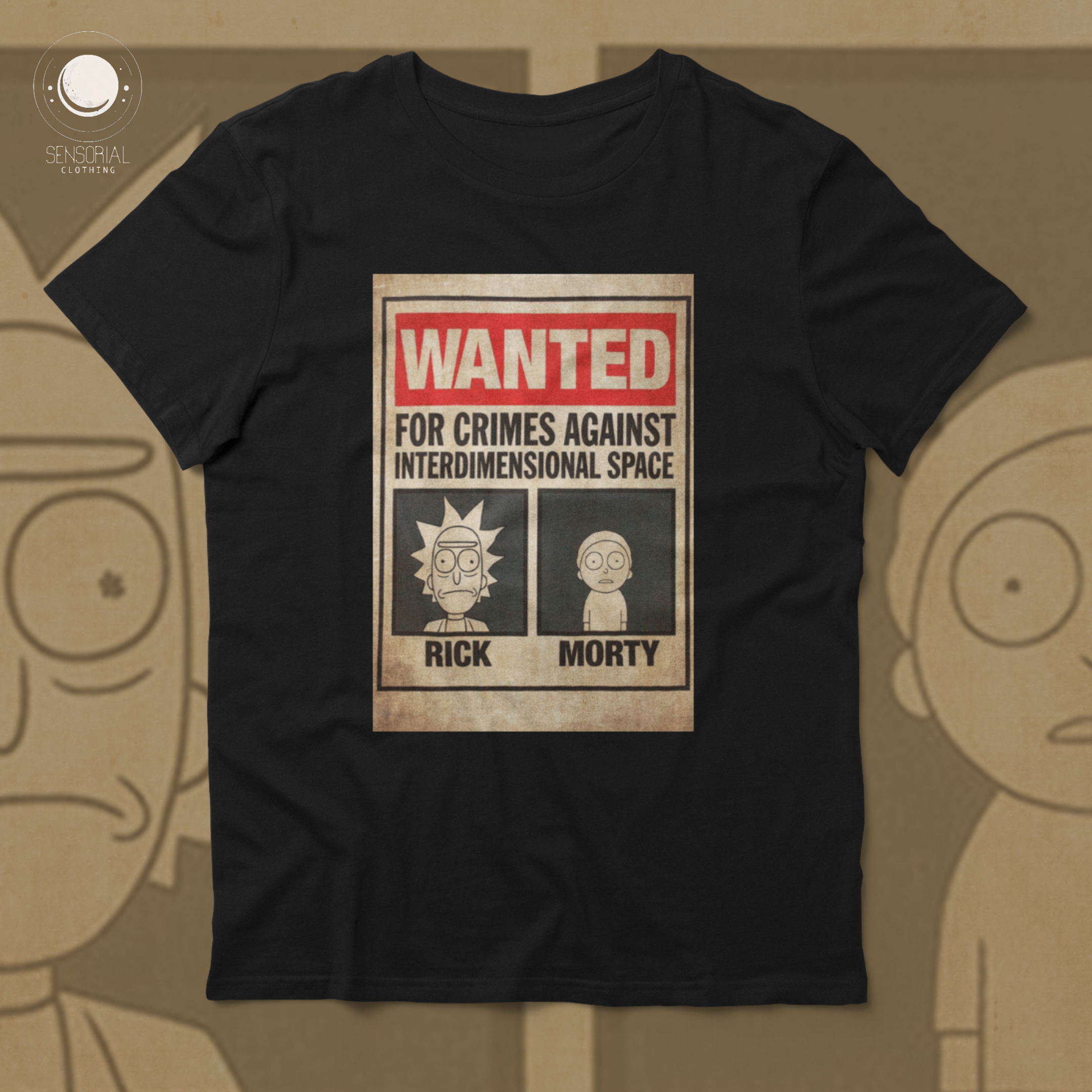 Camiseta Rick and Morty - Wanted