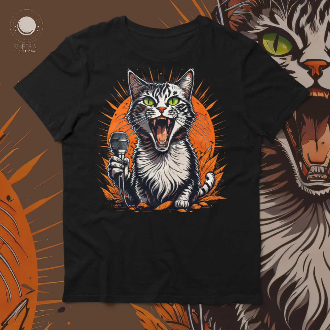 Nome do produto: Camiseta Monsters of Rock - Gato Vocalista