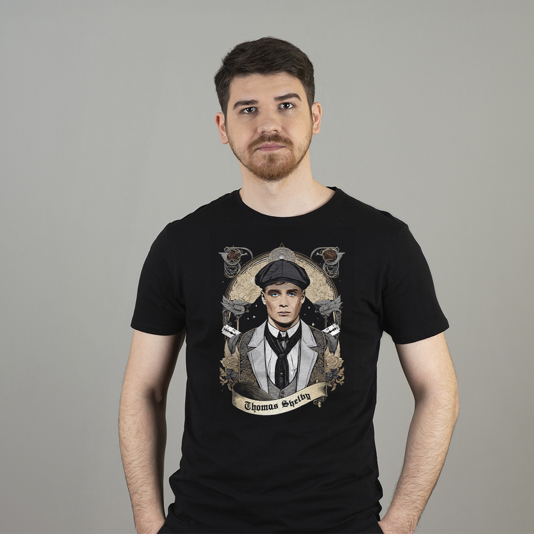 Camiseta - Pintura Thomas Shelby tinta óleo