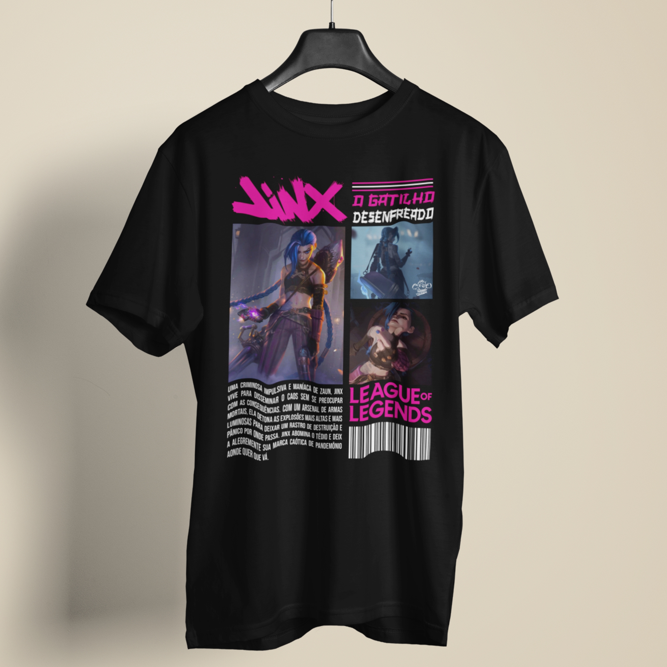 Camiseta - Jinx O Gatilho Desenfreado