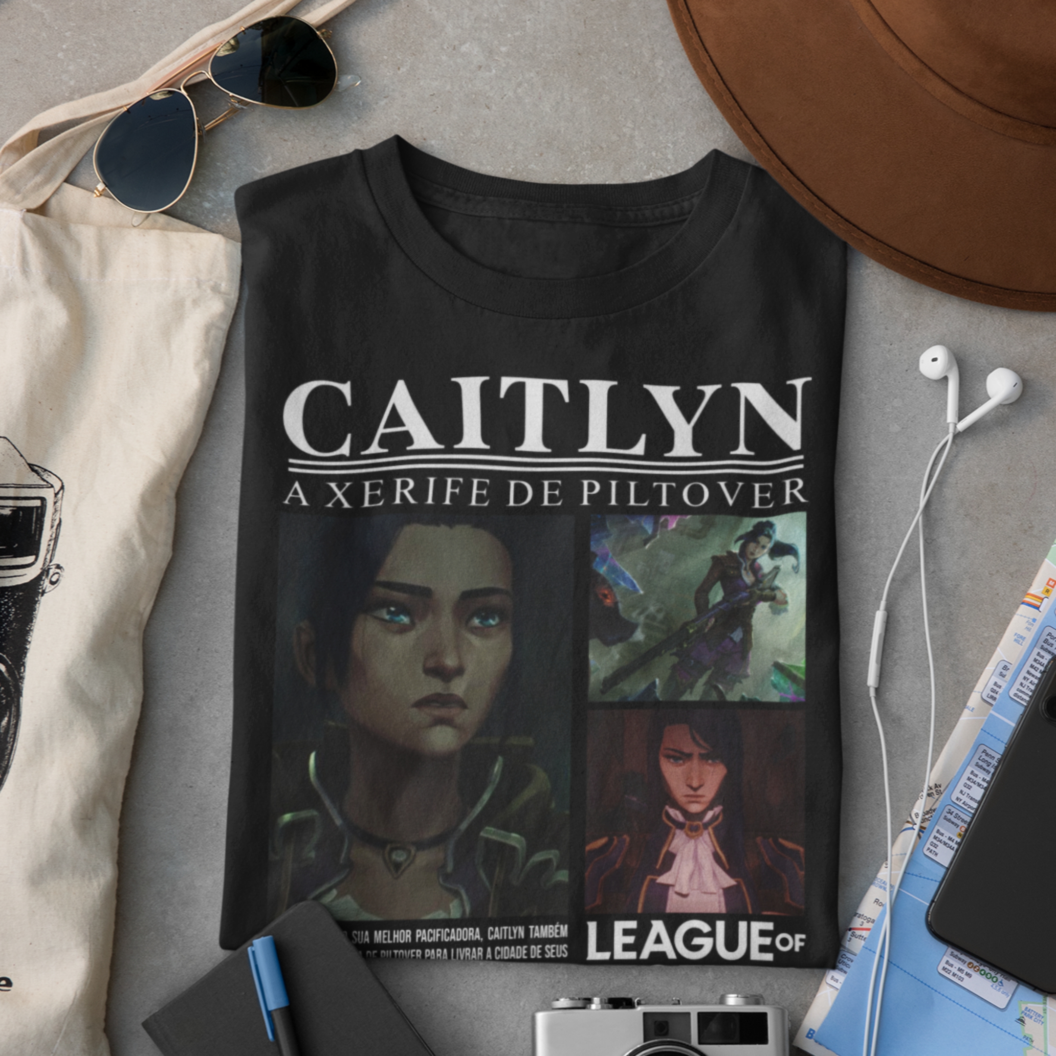 Camiseta - Caitlyn A Xerife de Piltover