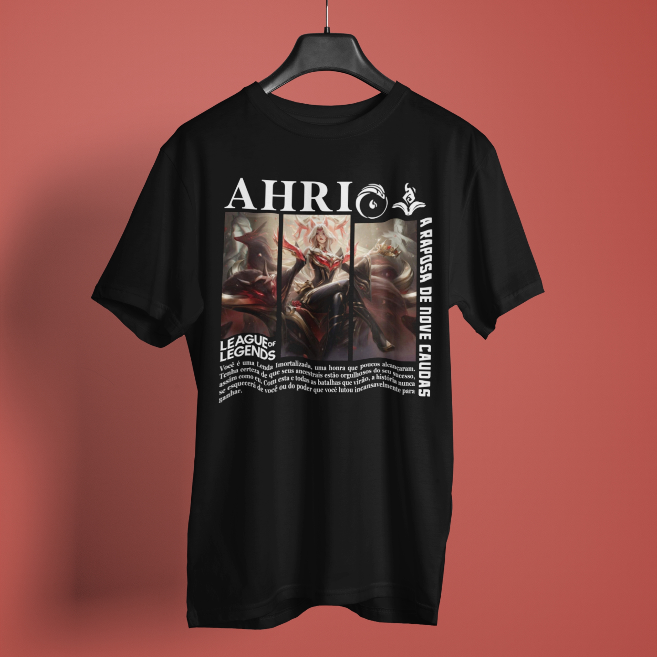 Camiseta - Ahri Lenda Imortalizada.