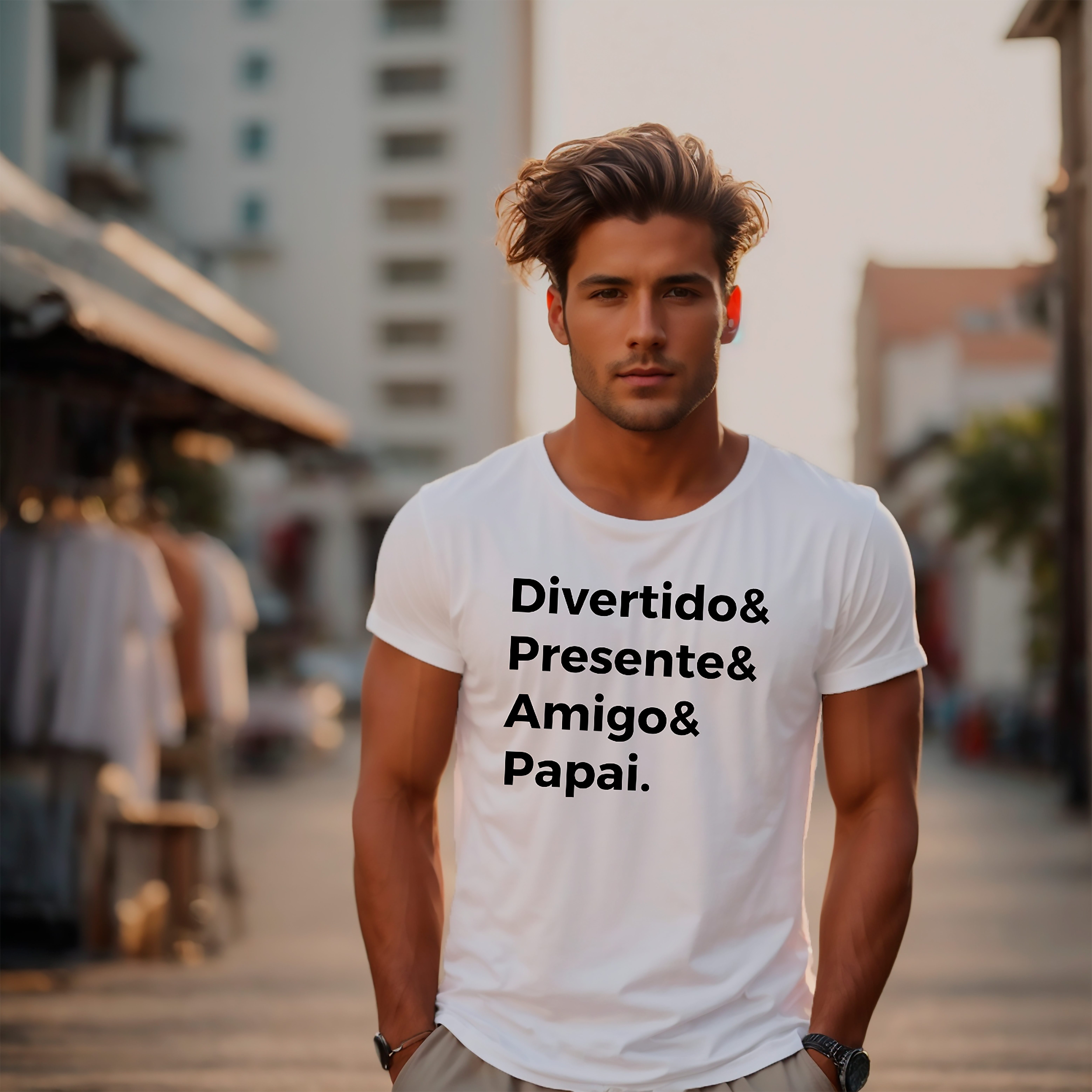 P00002 - Divertido & Presente & Amigo & Papai modelo 2