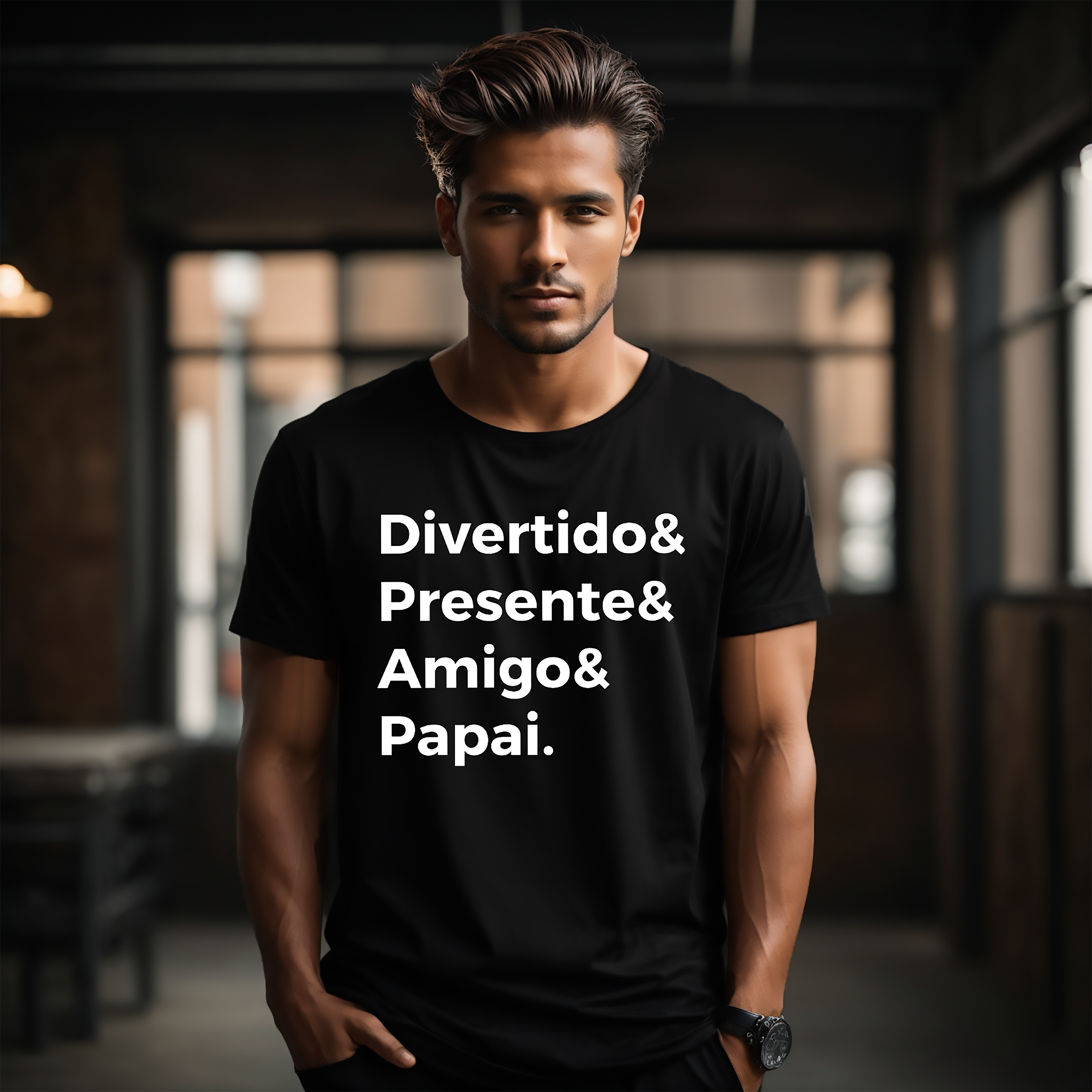 P00001 - Divertido & Presente & Amigo & Papai modelo 1