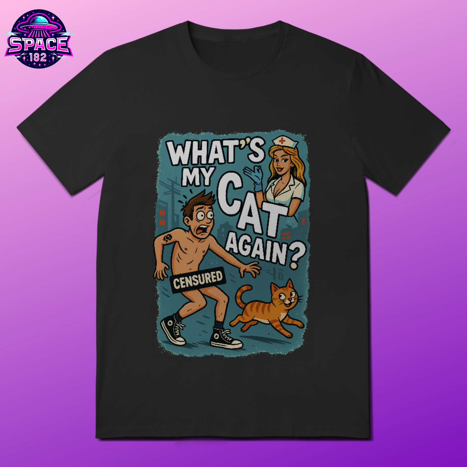 Camiseta  Oficial Whats My Cat Again Tomark