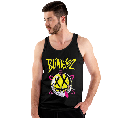 Nome do produto: Camiseta  blink 182, Regata Classic  Street Smile Amarelo