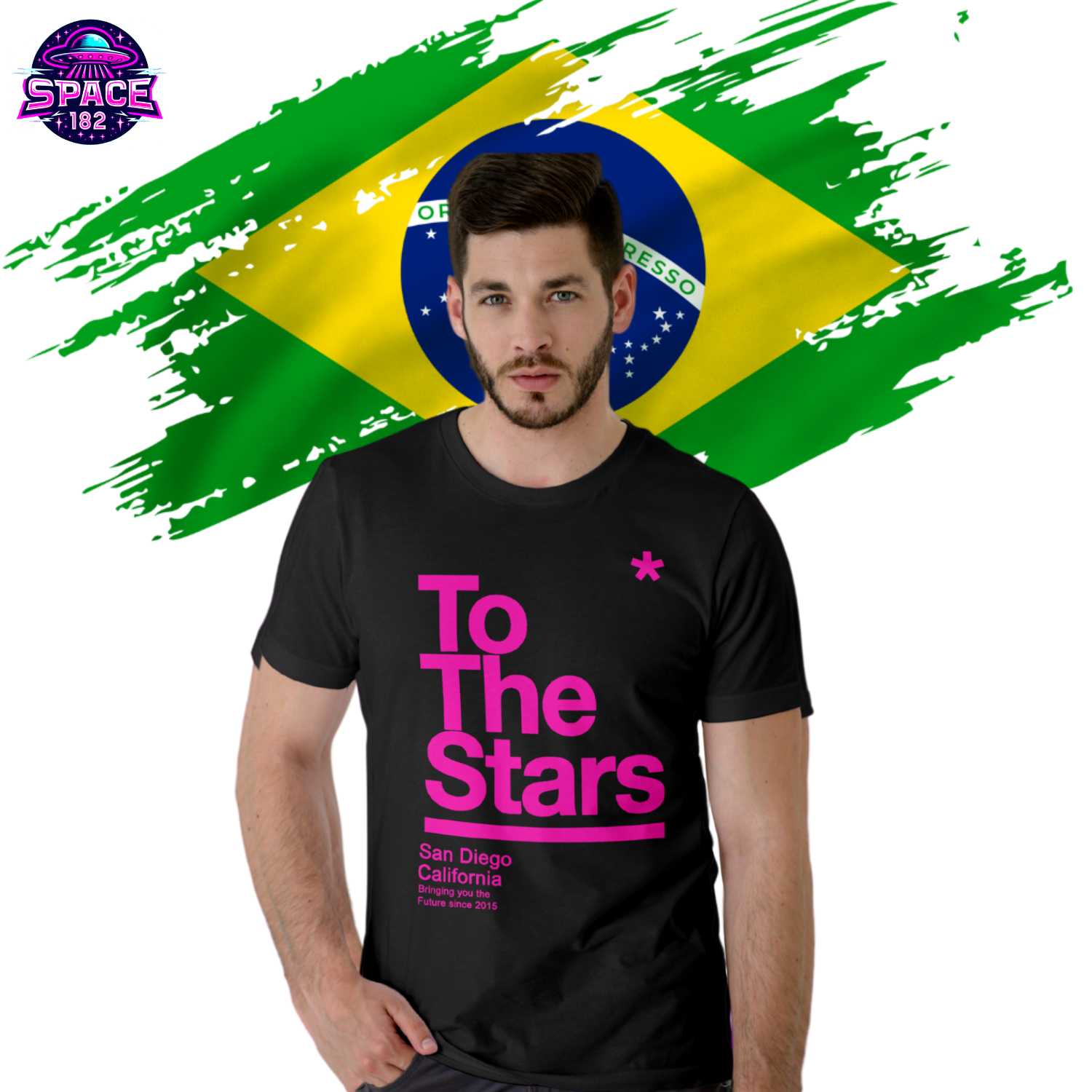 Camiseta To The Stars Tom No Brasil