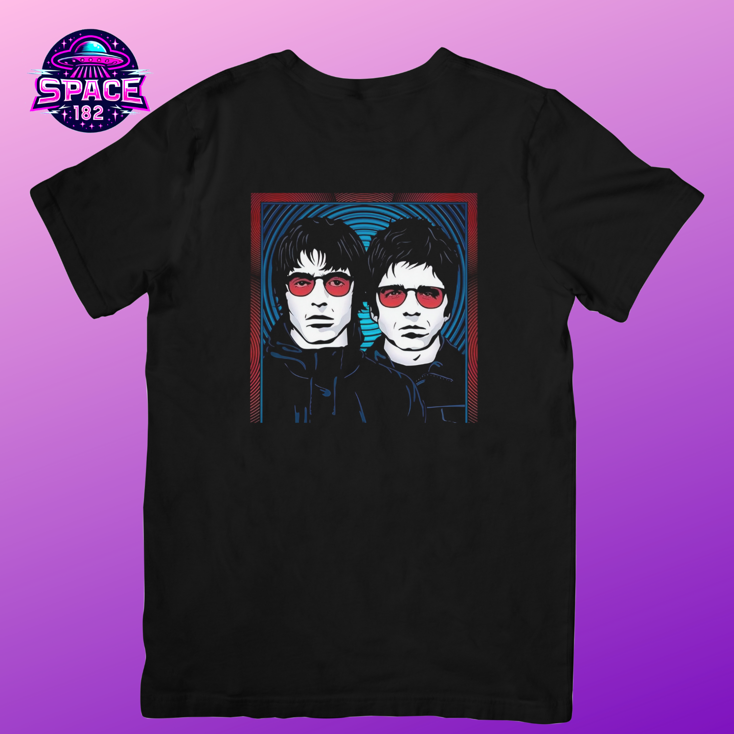 Nome do produto: Camiseta Oasis, Irmãos Gallagher
