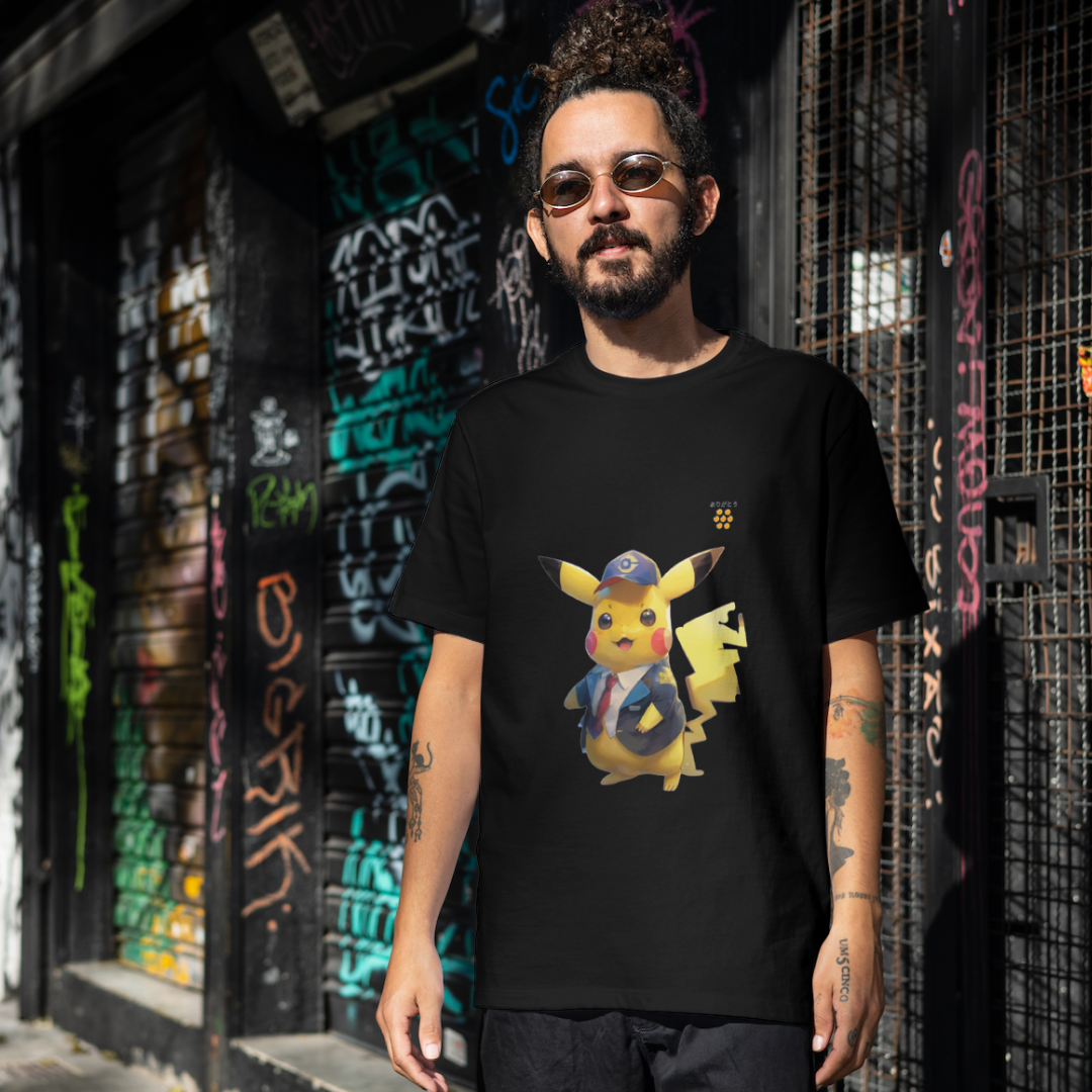 Nome do produto  O Pikachu Elegante: Moda e Poder