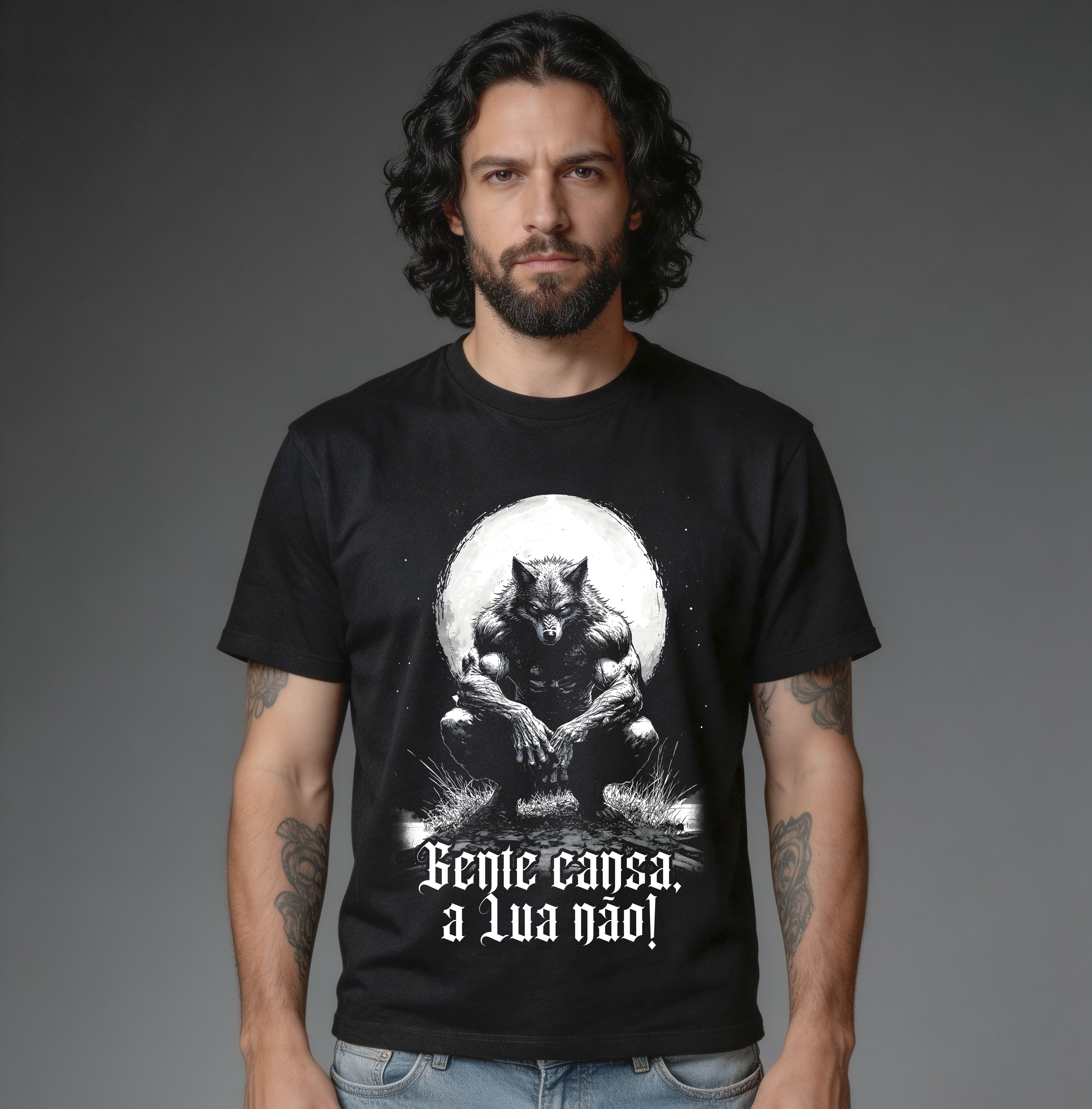 Camiseta Quality - Gente cansa, a Lua não!