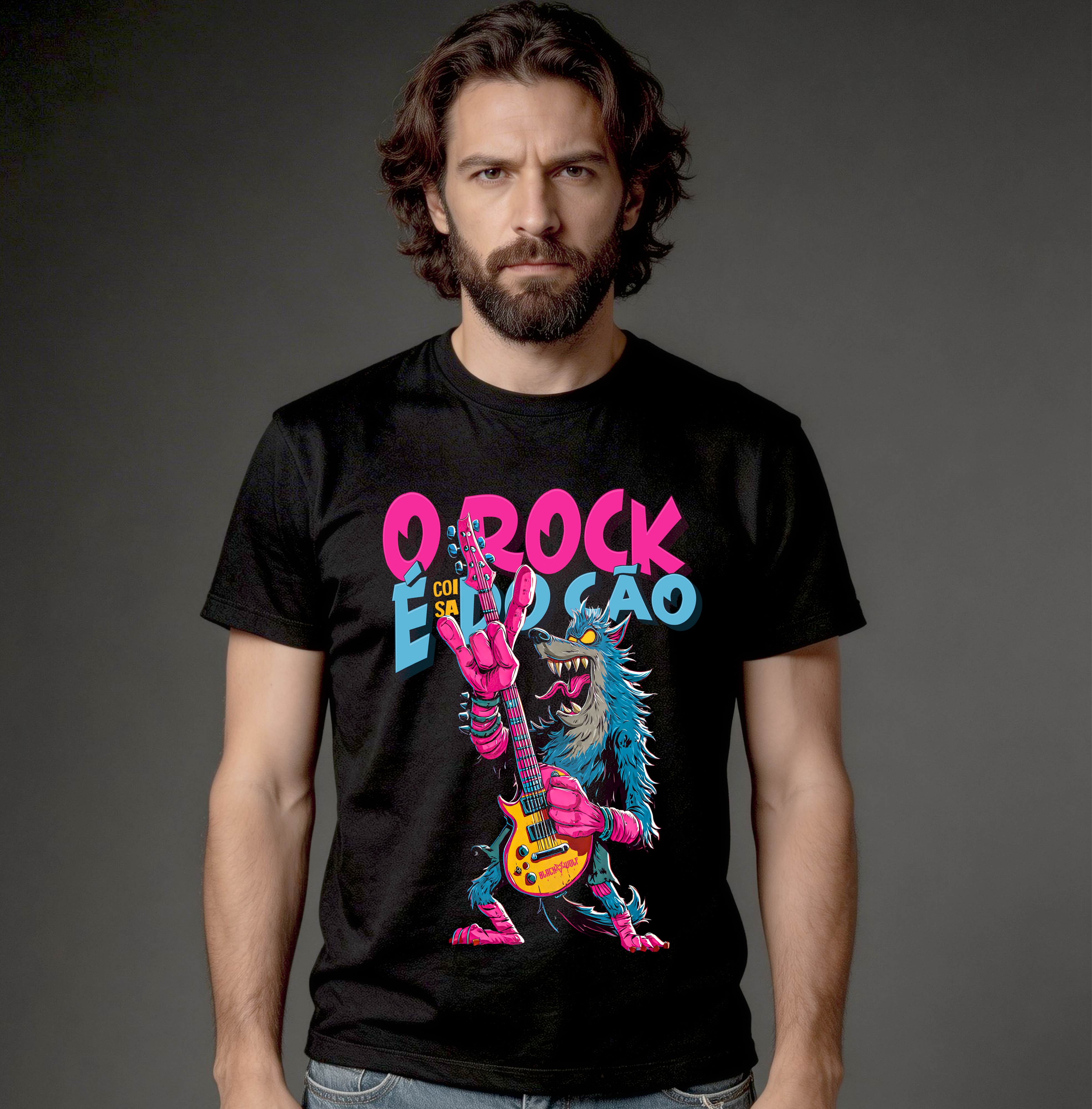 Camiseta Quality - O Rock é coisa do Cão
