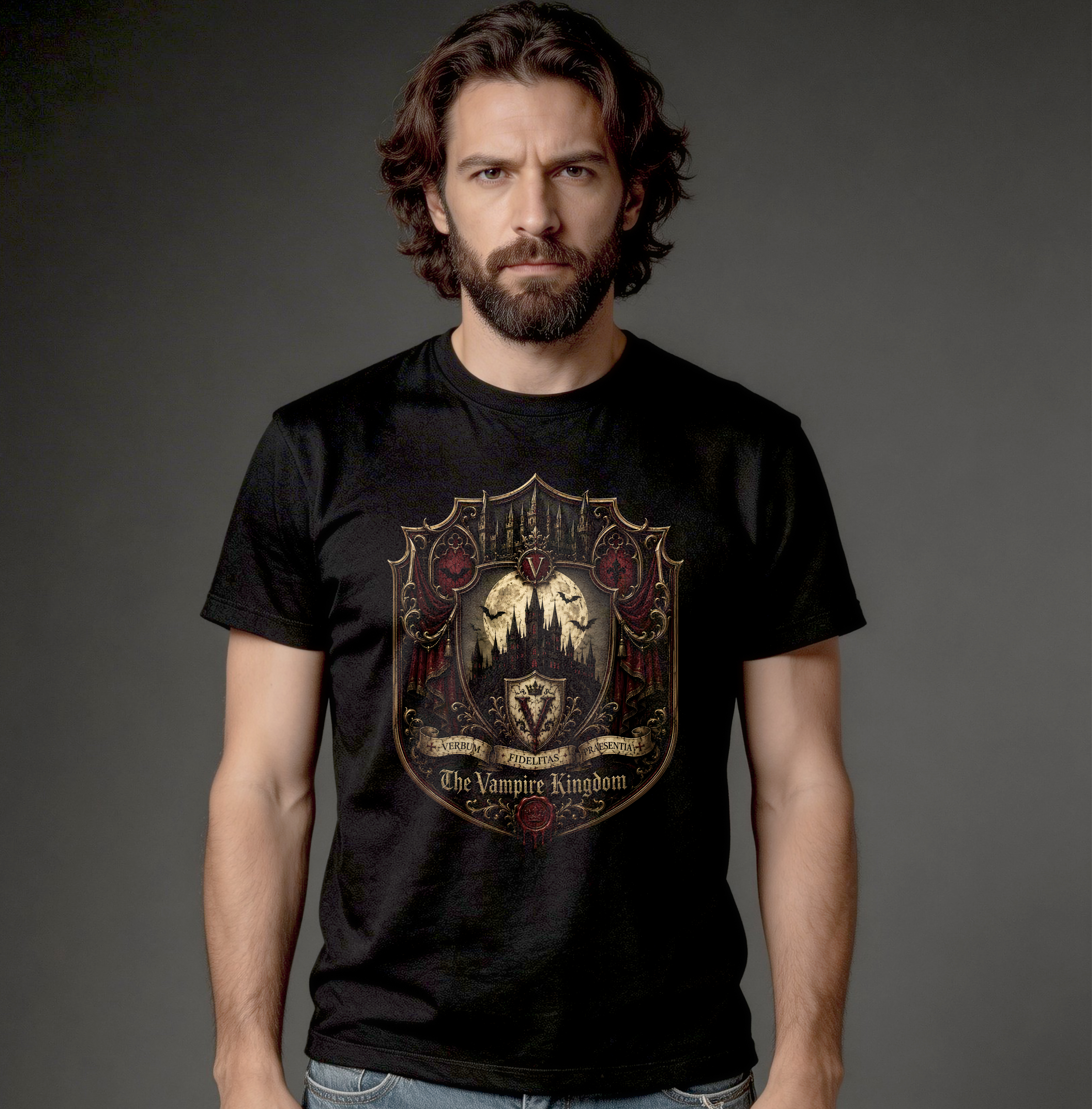 Camiseta Quality - The Vampire Kingdom (Escudo)