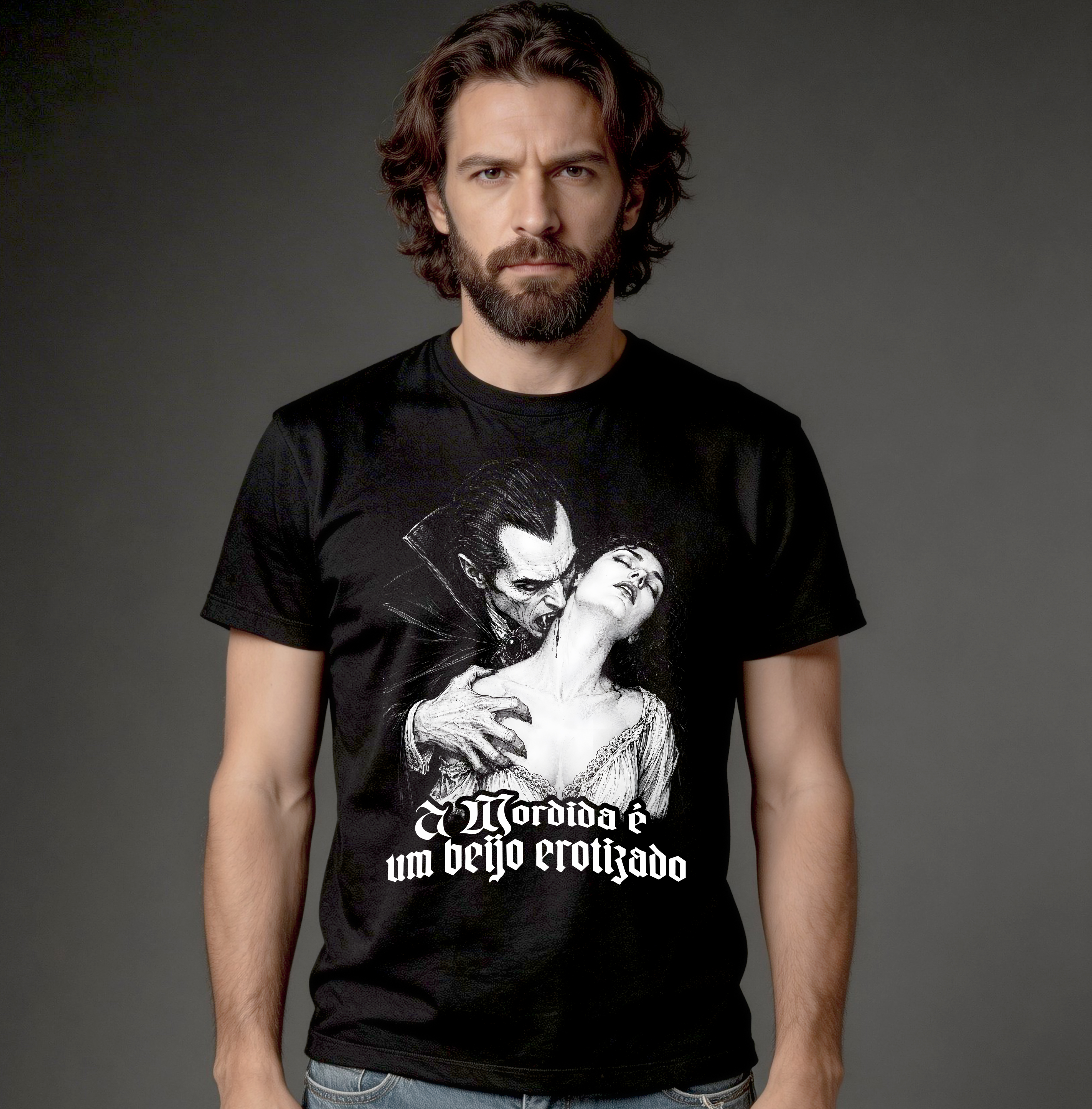 Camiseta Quality - A Mordida é um Beijo Erotizado