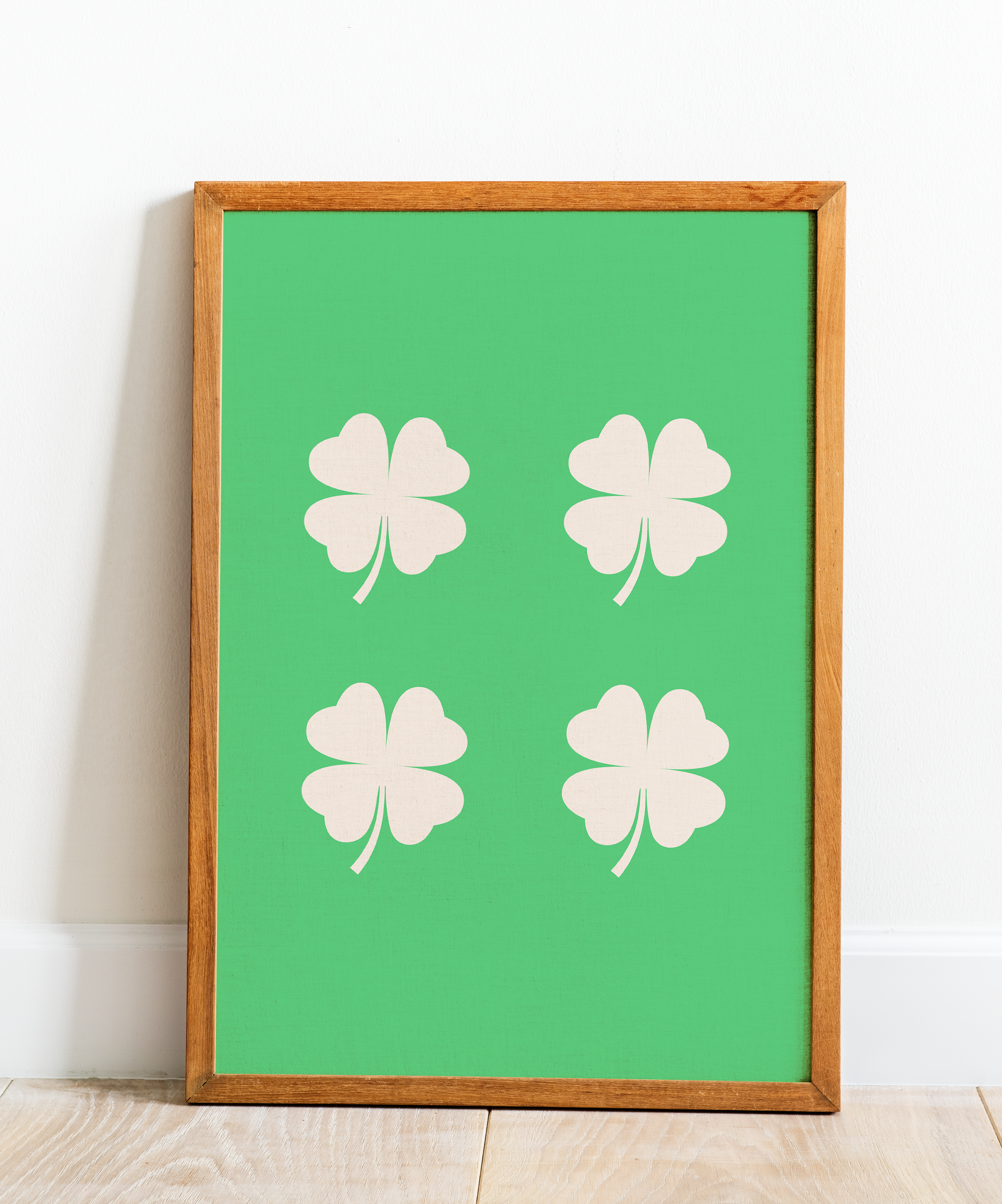 poster em tecido - trevo 4444