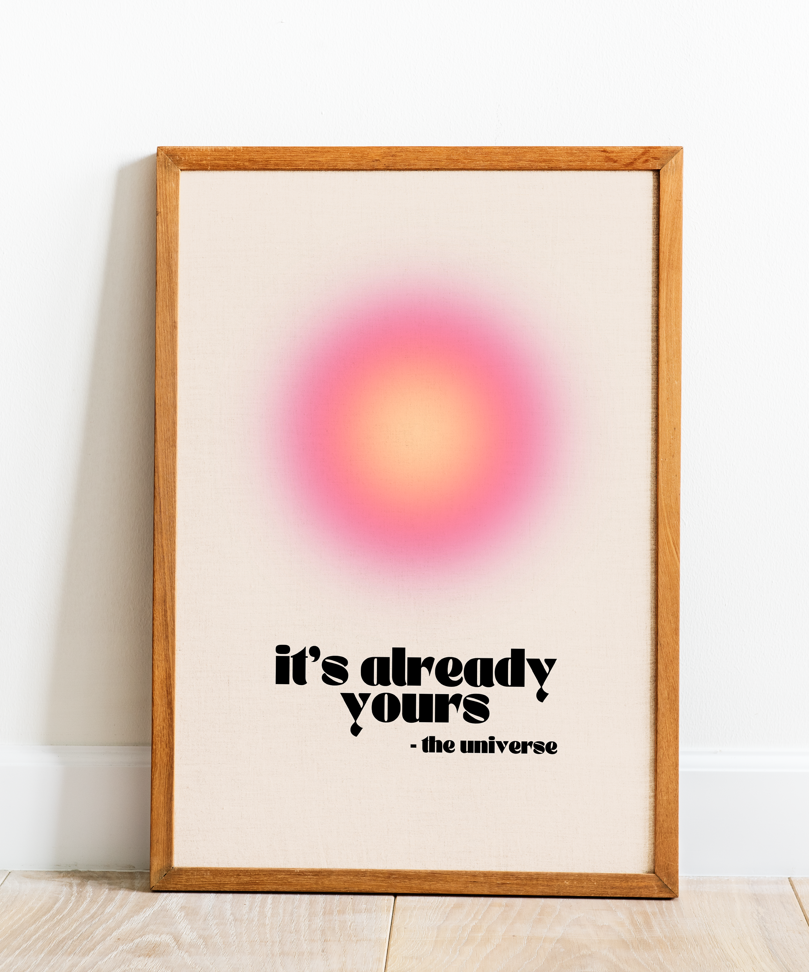 poster em tecido - it's already yours
