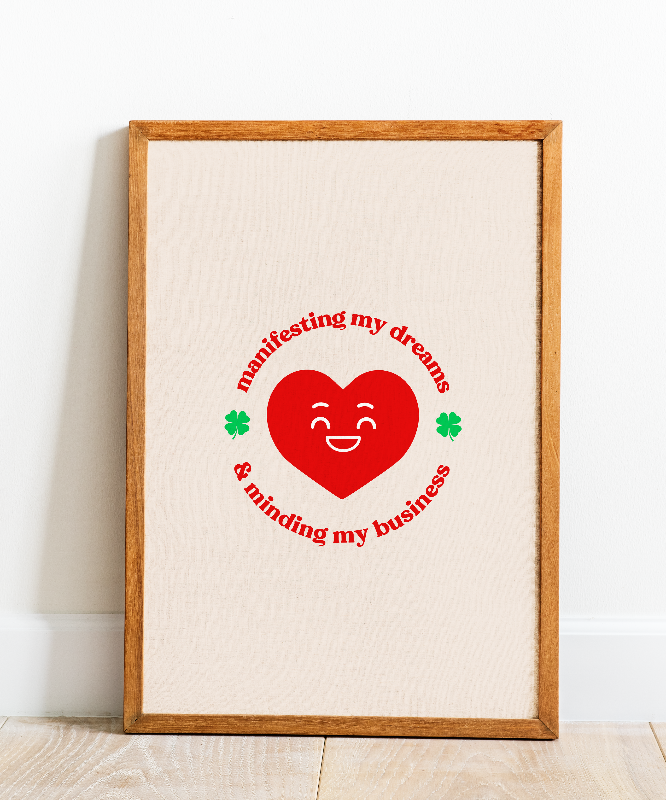 poster em tecido - minding my business