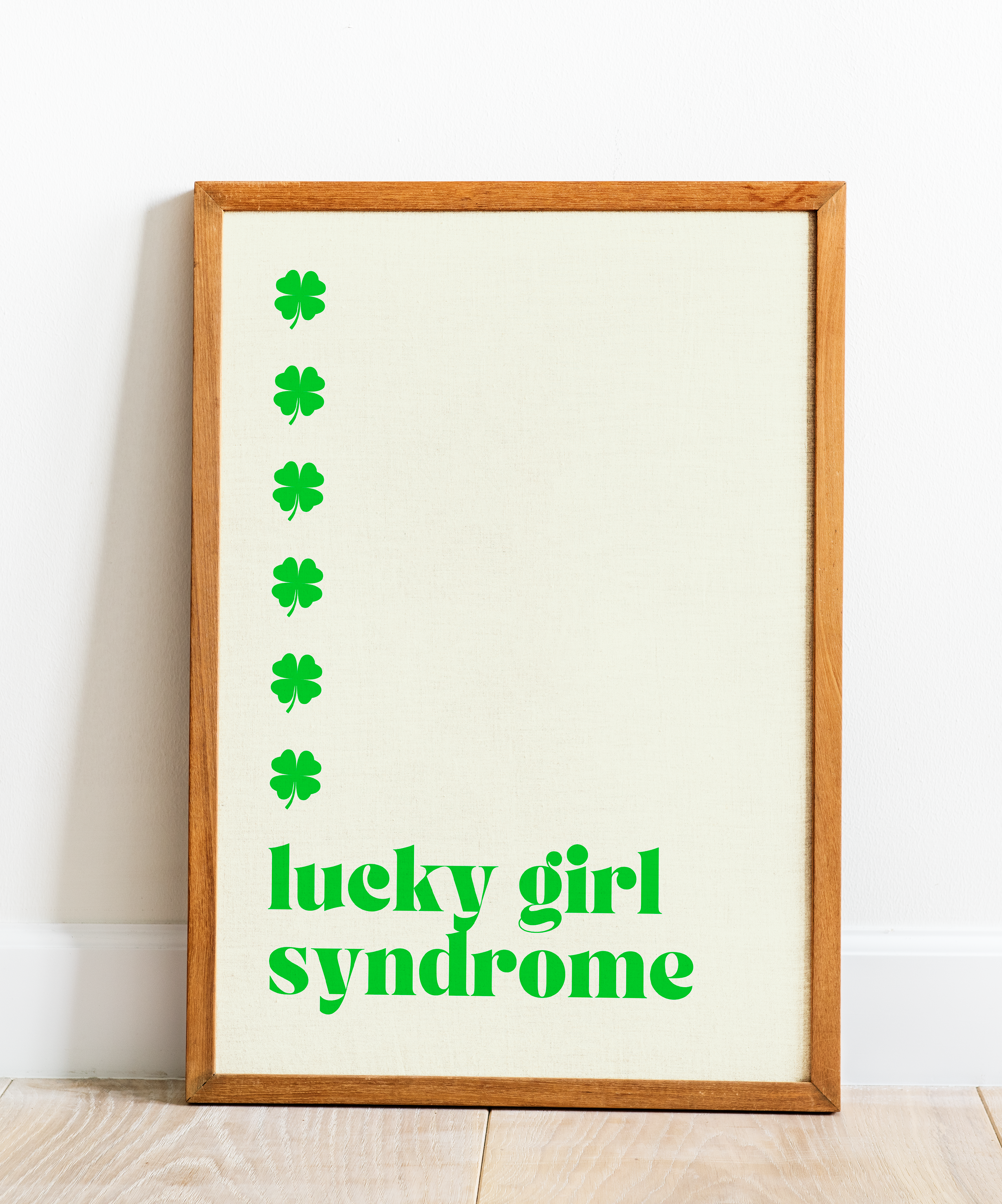 poster em tecido - lucky girl syndrome