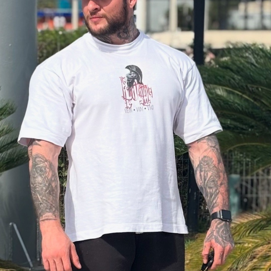 Camiseta Oversized Edição Especial NOLIMIT Lifting Club #08 Si vis pacem para bellum