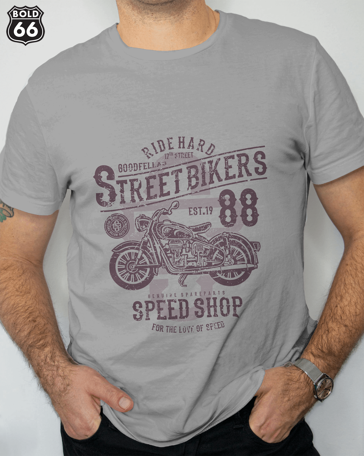 Nome do produto: COLEÇÃO CLASSIC - Camiseta Street Bikers