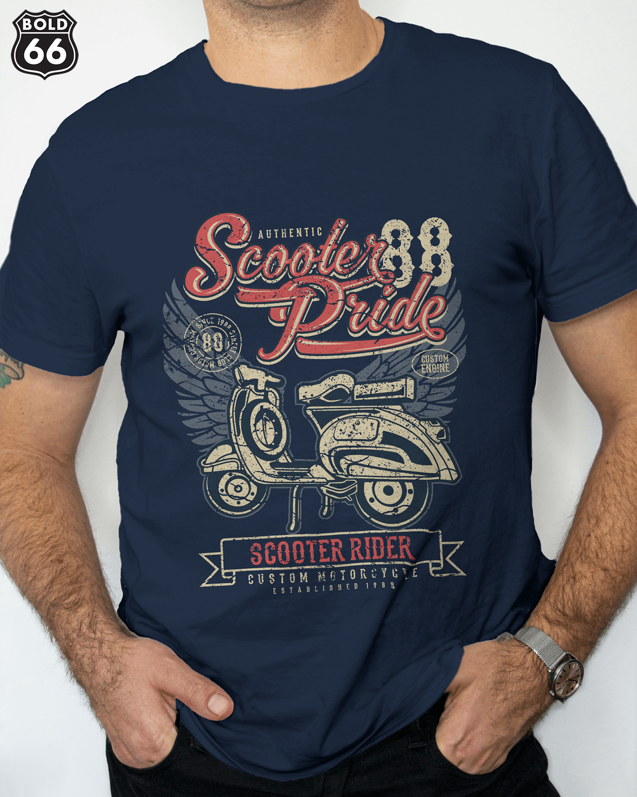 COLEÇÃO CLASSIC - Camiseta Scooter Pride