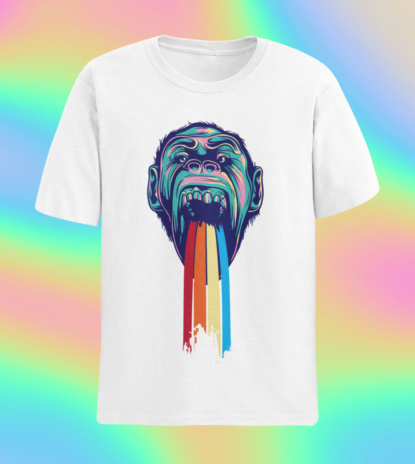 Camiseta MONKEY RAINBOW Unissex