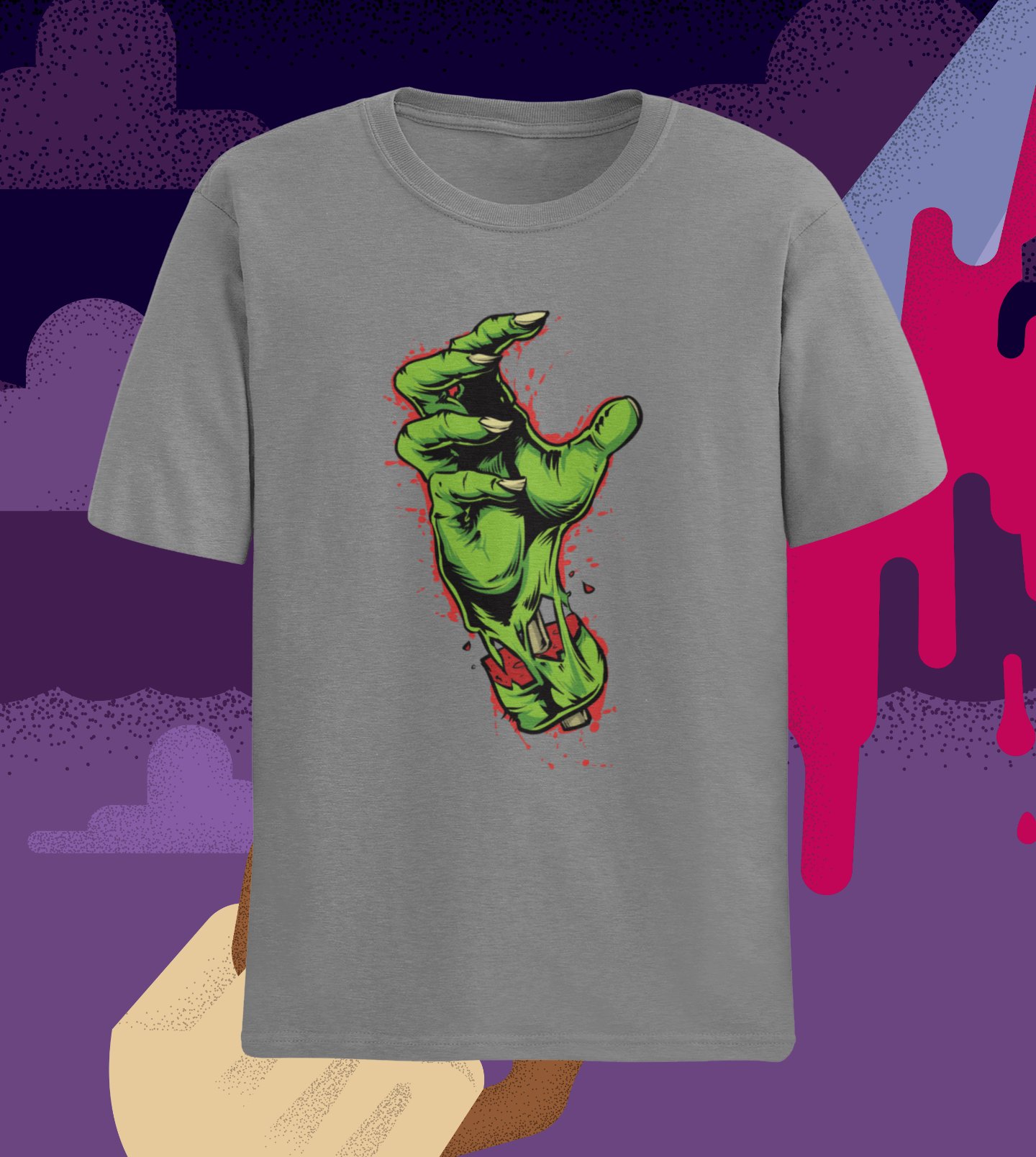 Camiseta MÃO ZUMBI Unissex