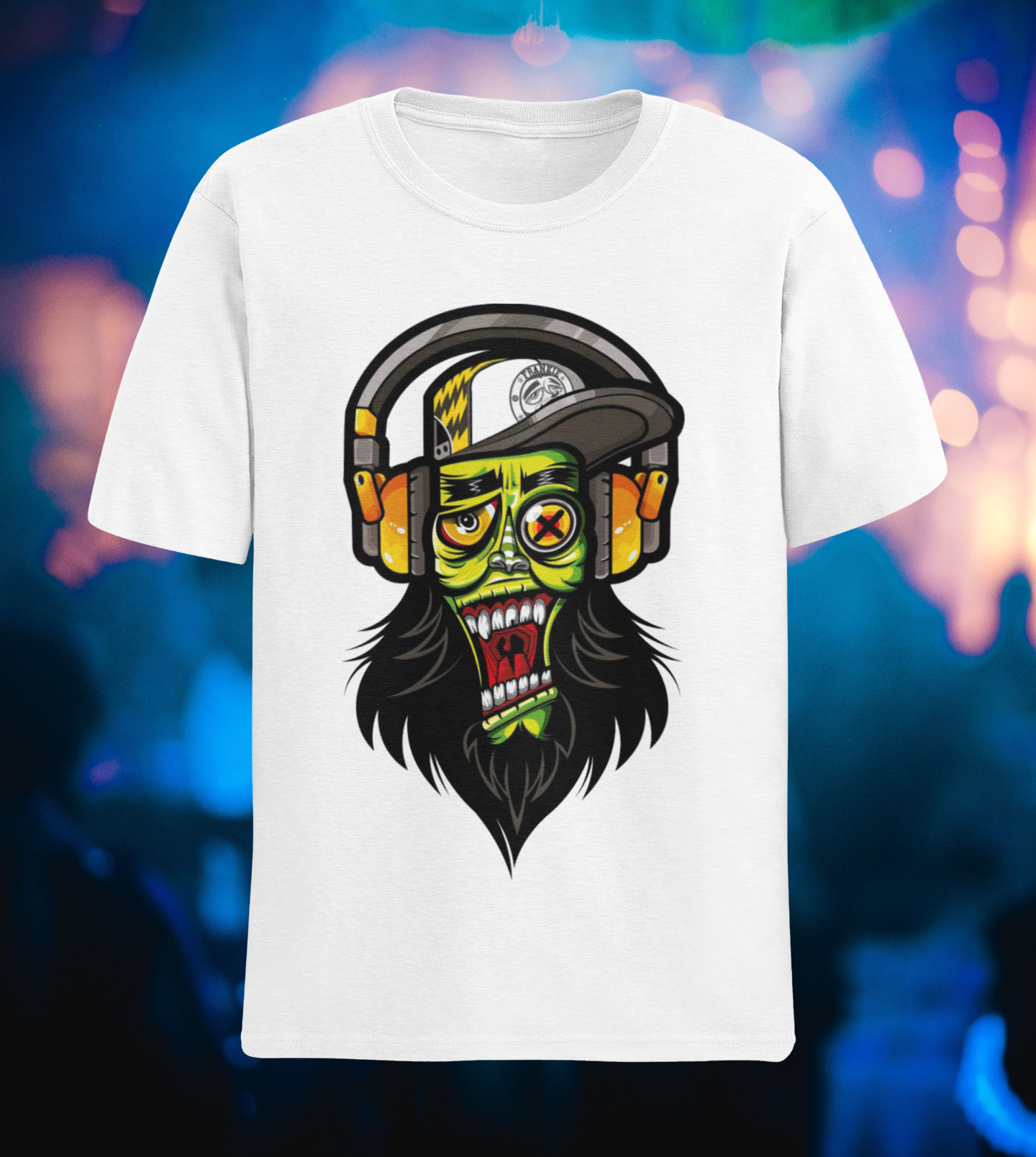 Camseta MUSIC ADDICTED ZOMBIE Unissex