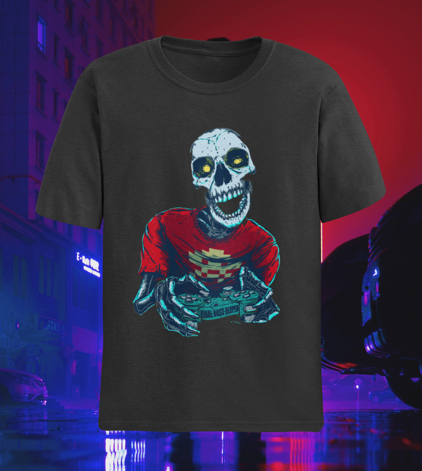 Camiseta GAMING SKULL Unissex